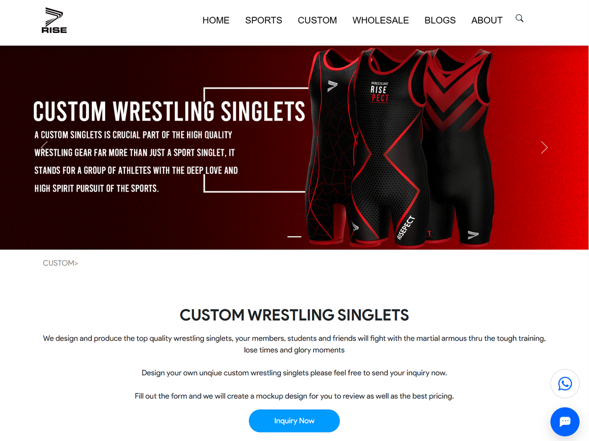 Custom sublimation wrestling singlets