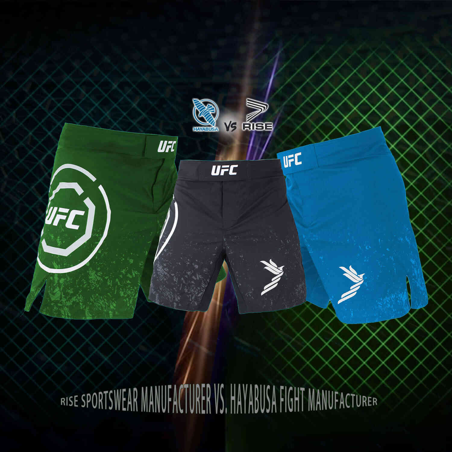 
                Hayabusa Fight Manufacturer vs. Rise Sportswear Manufacturer
