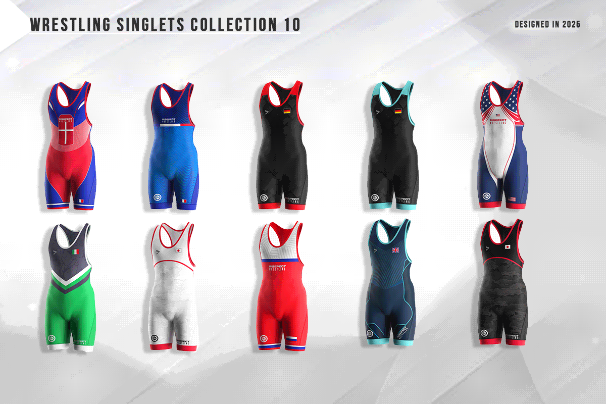 National elite wrestling singlets 10 styles designed in 2025