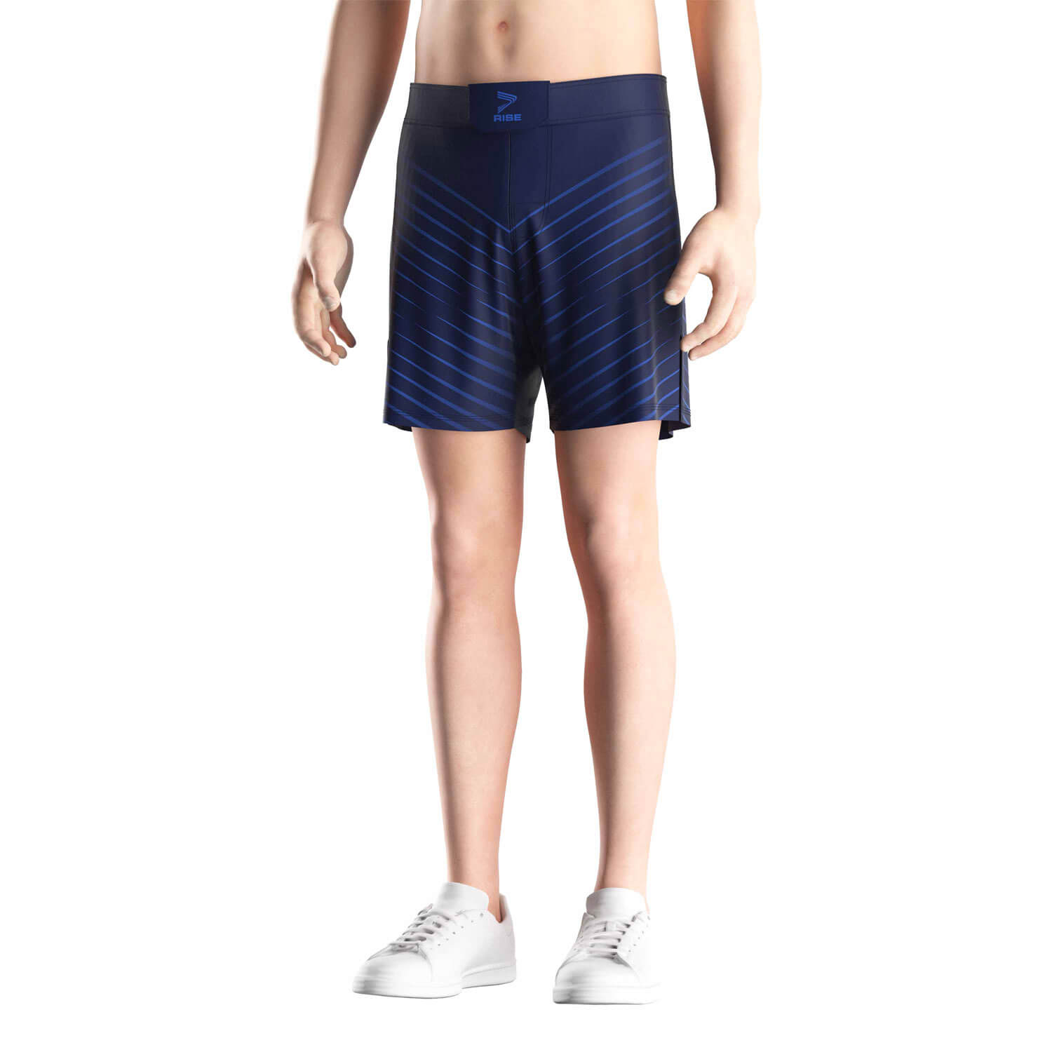 
                BLUE STRIPED JIU-JITSU GRAPPLING SHORTS MMA BJJ SHORTS