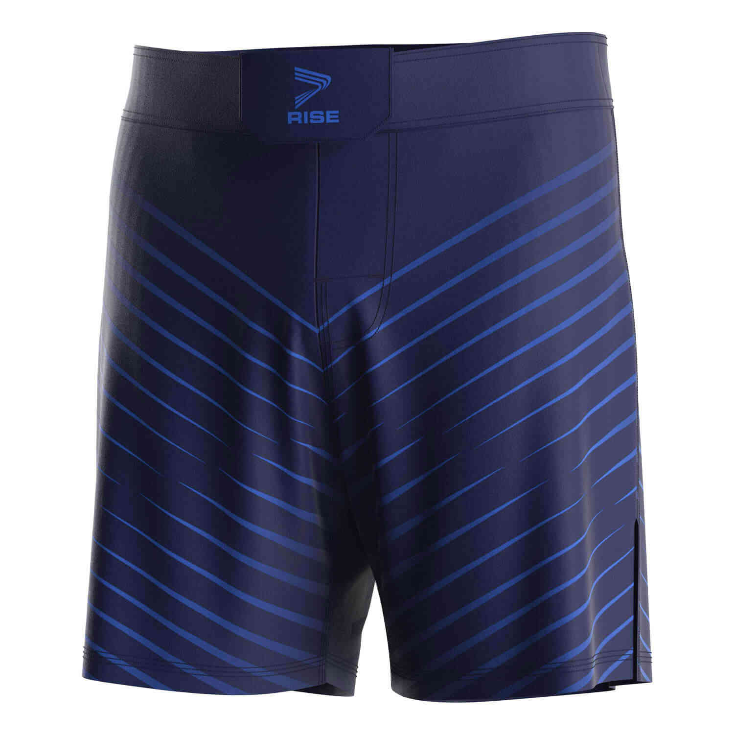
                BLUE STRIPED JIU-JITSU GRAPPLING SHORTS MMA BJJ SHORTS