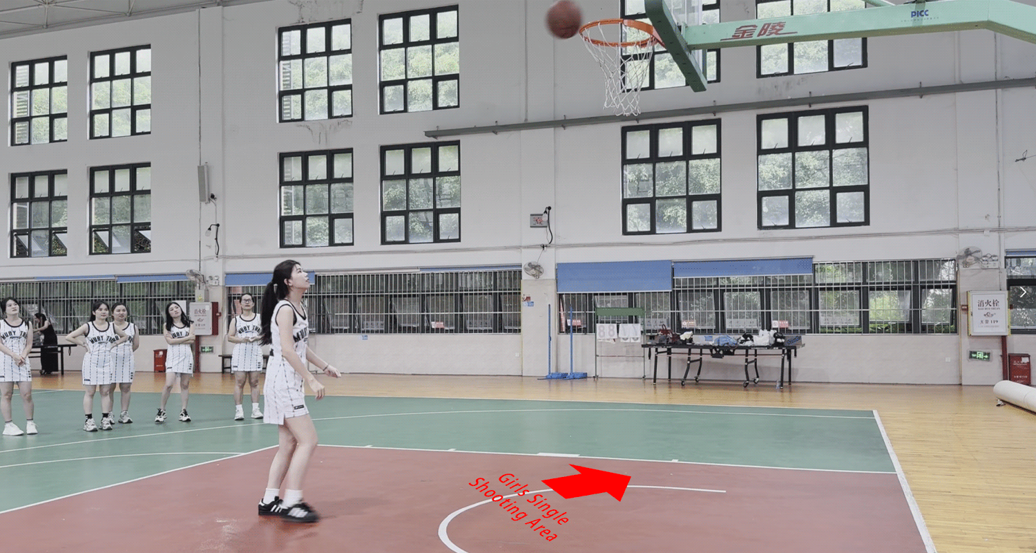 Rise Women's Single Basketball Shooting Game Area