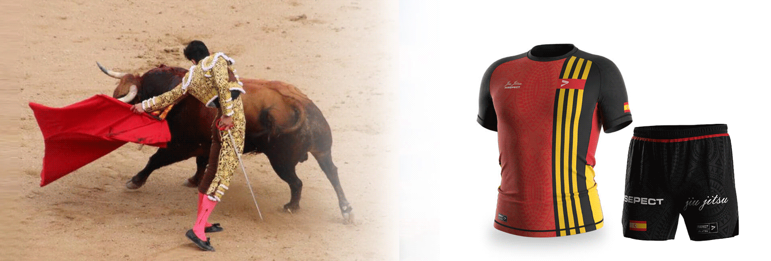 Spain MMA Jiu-jitsu Rash Guard and Shorts Set