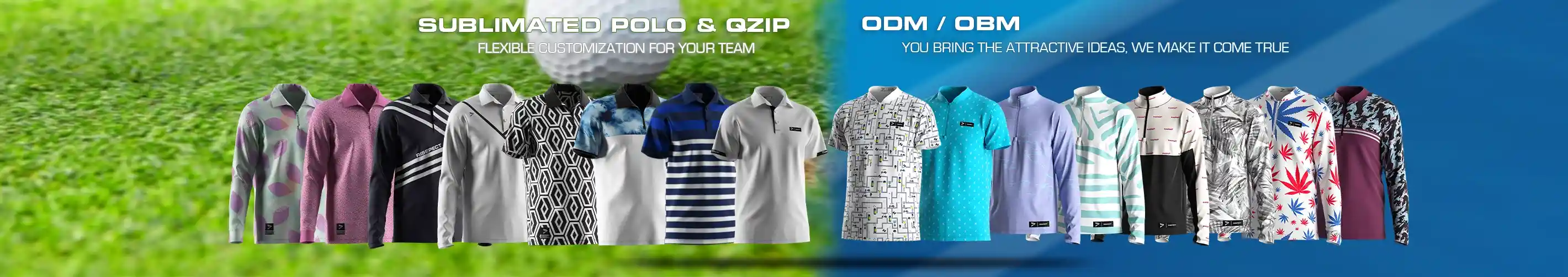 Sublimted Polo & Quarter Zip