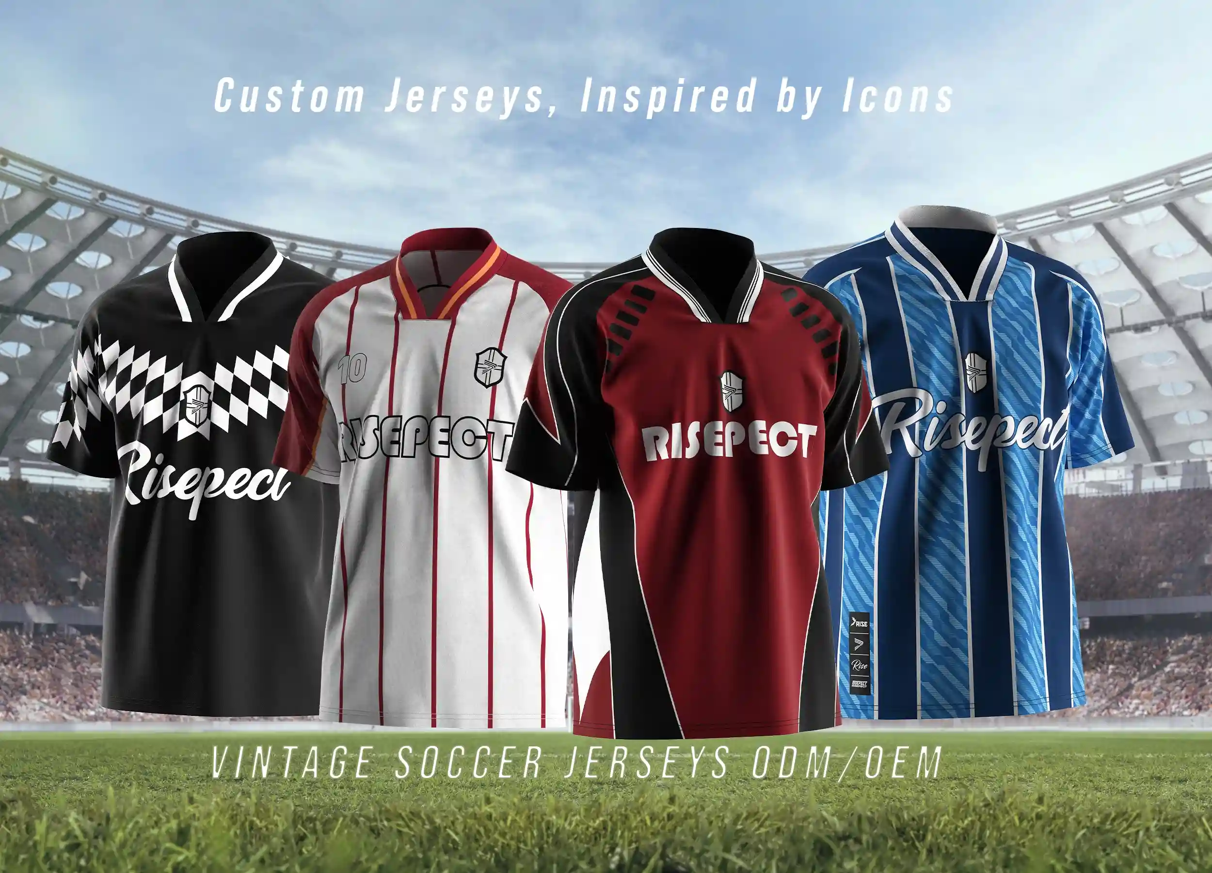 Vintage soccer jerseys ODM/OEM, custom jerseys, inspired by icons.