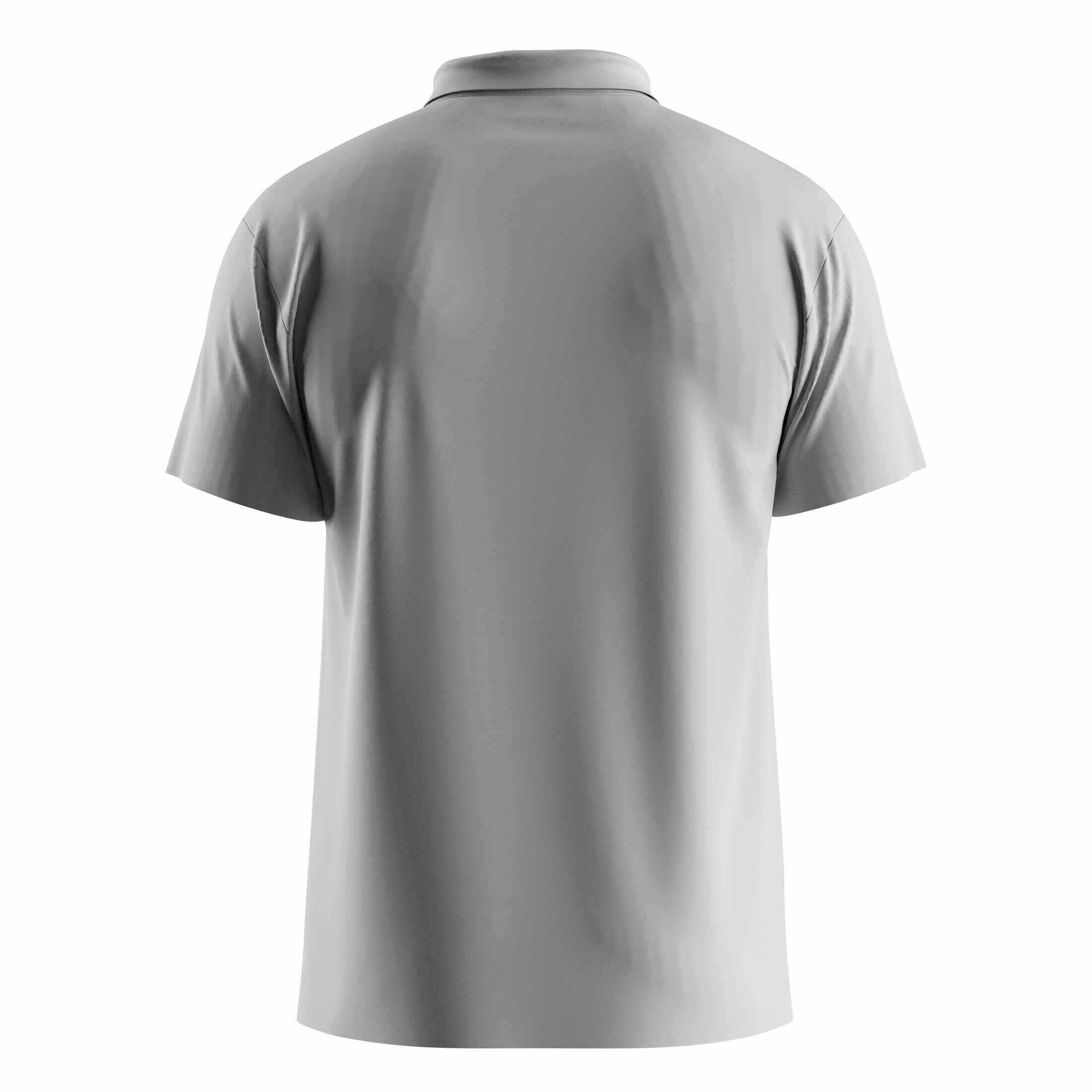 
                Light Gray Heat-bonded Golf Polo Shirt Short Sleeve Wholesale Custom