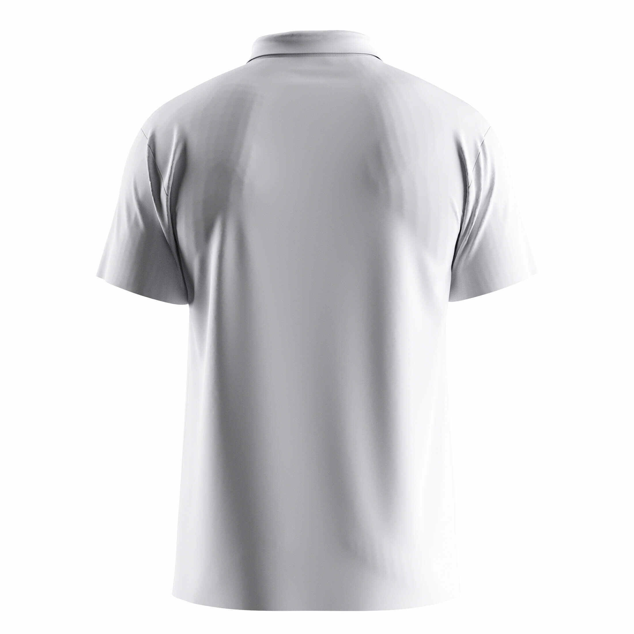 
                White Heat-bonded Golf Polo Shirt Short Sleeve Custom & Wholesale