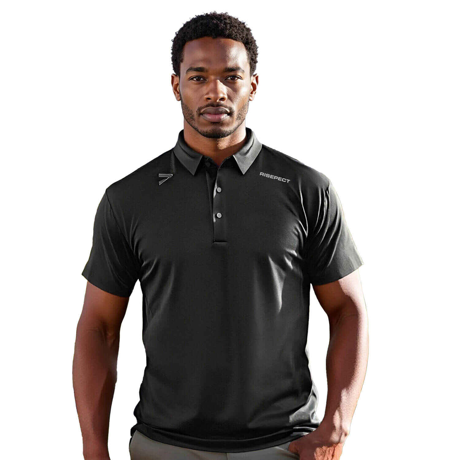 Short Sleeve Button Golf Polo