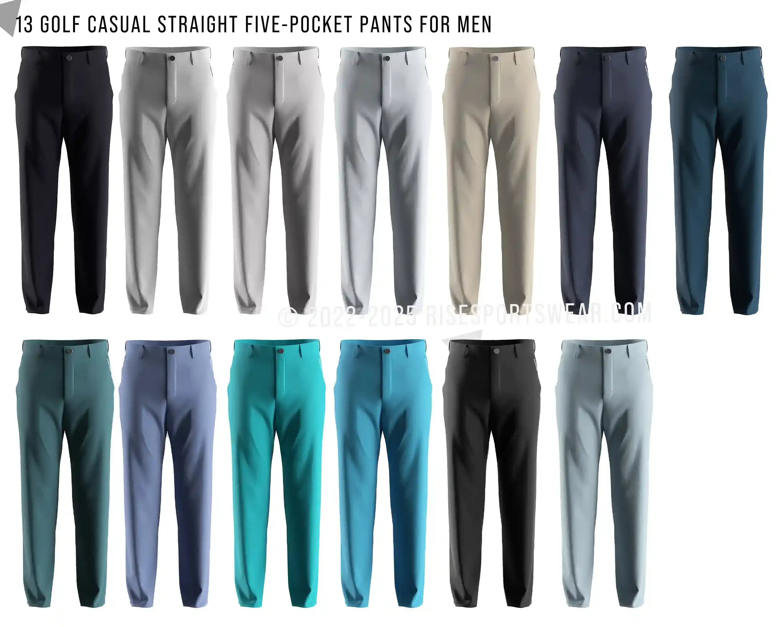 13 golf casual straight five pocket performance pants 2.0 for men