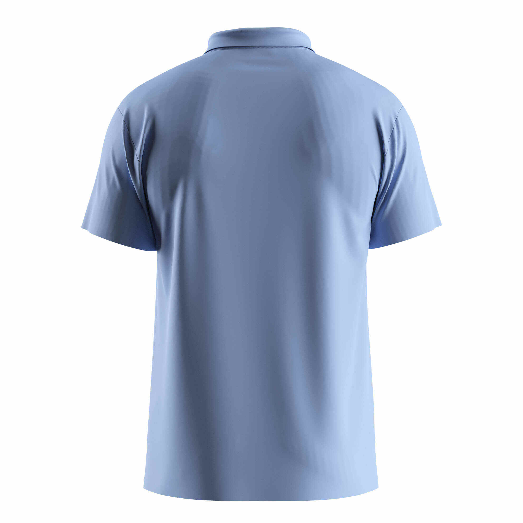 
                Sky Blue Heat-bonded Golf Polo Shirt Short Sleeve Bulk & Custom Orders