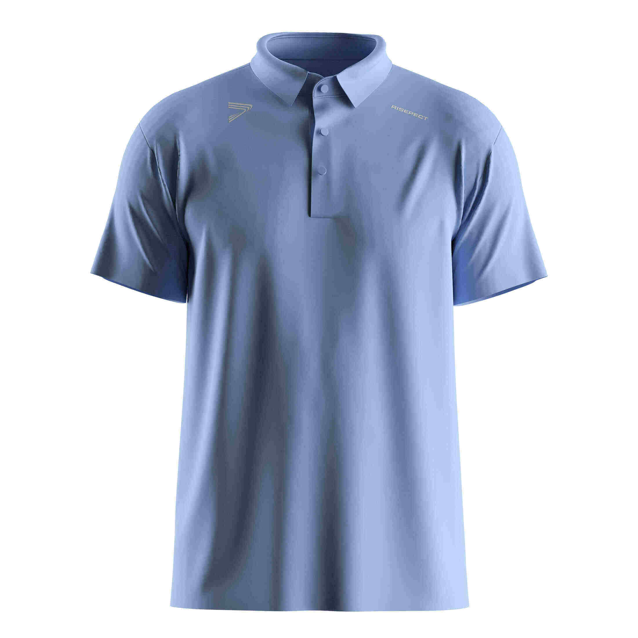 
                Sky Blue Heat-bonded Golf Polo Shirt Short Sleeve Bulk & Custom Orders