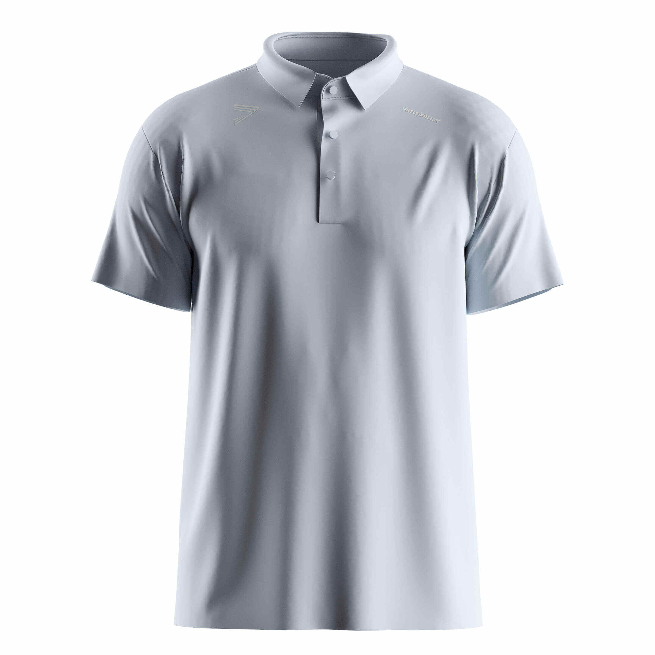 
                Light Silver Heat Glue Tech Golf Polo SS Shirt Wholesale Deals