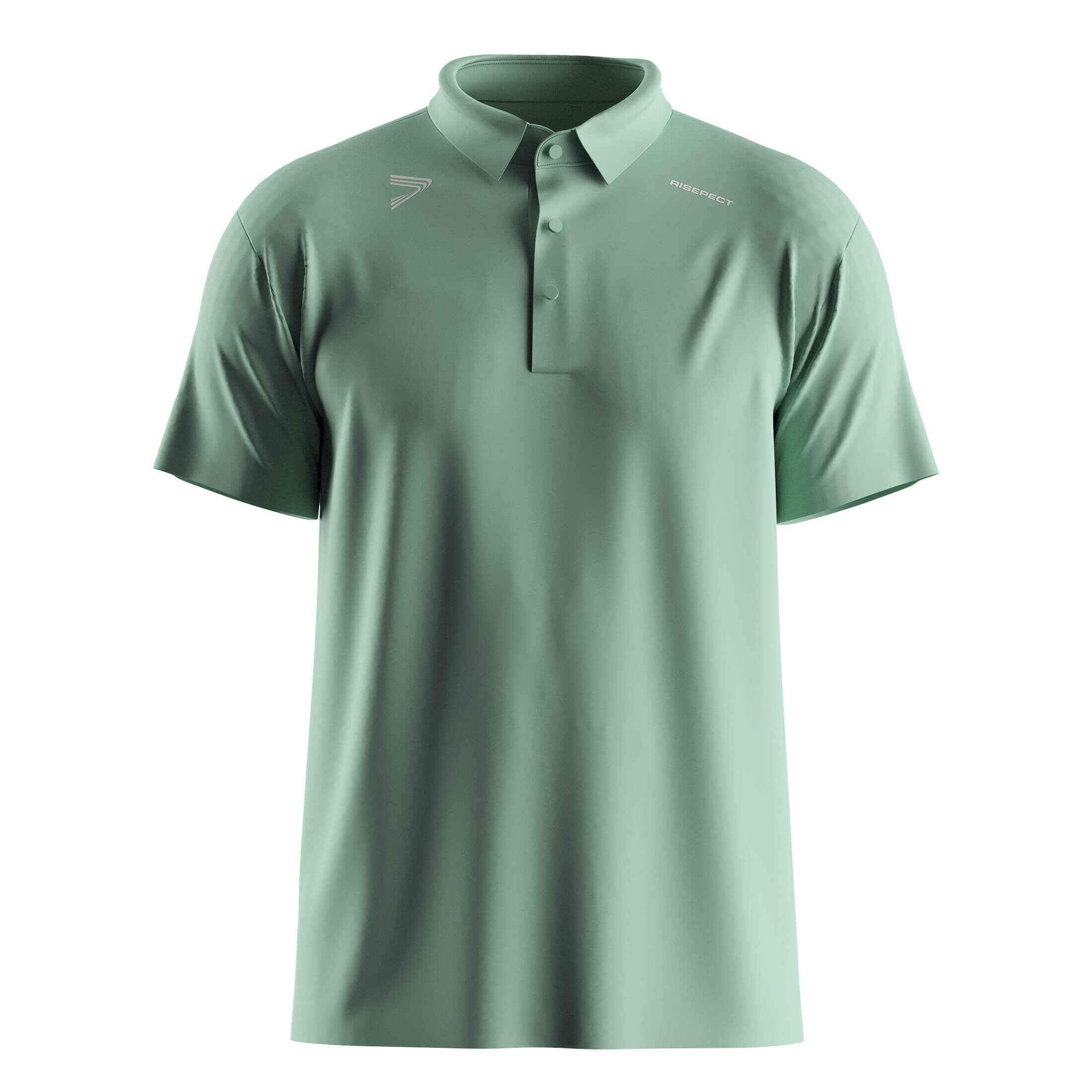 
                Olive Green Heat-bonded Golf Polo Shirt Short Sleeve B2B Custom Orders