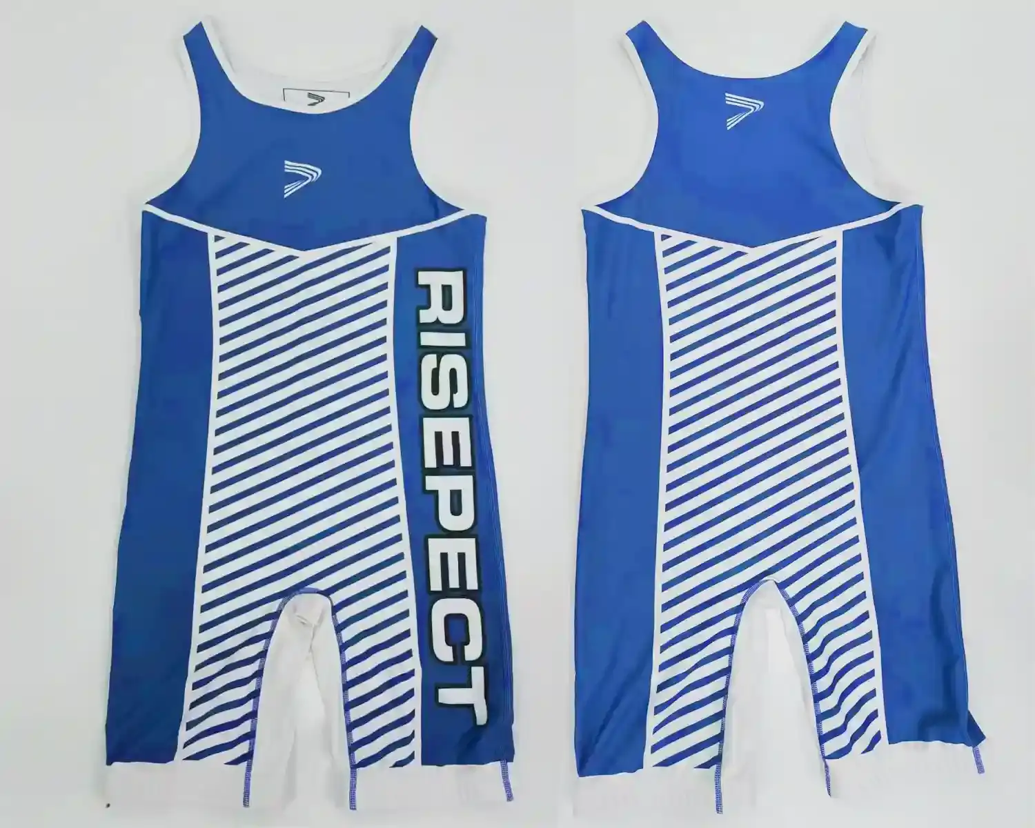 The front and back of wrestling singlet