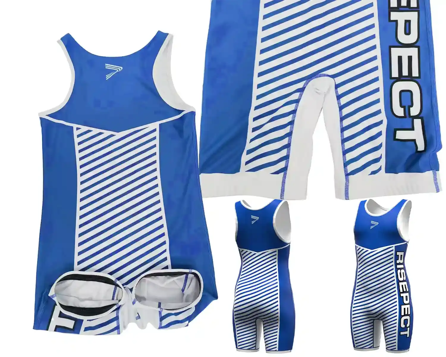 The details design of wrestling singlet