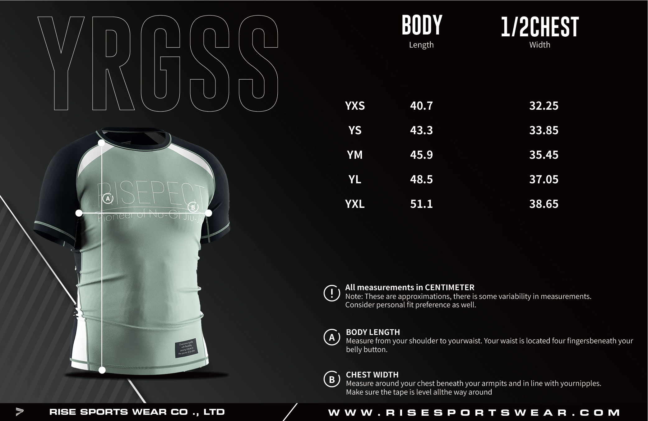 Youth Size Chart