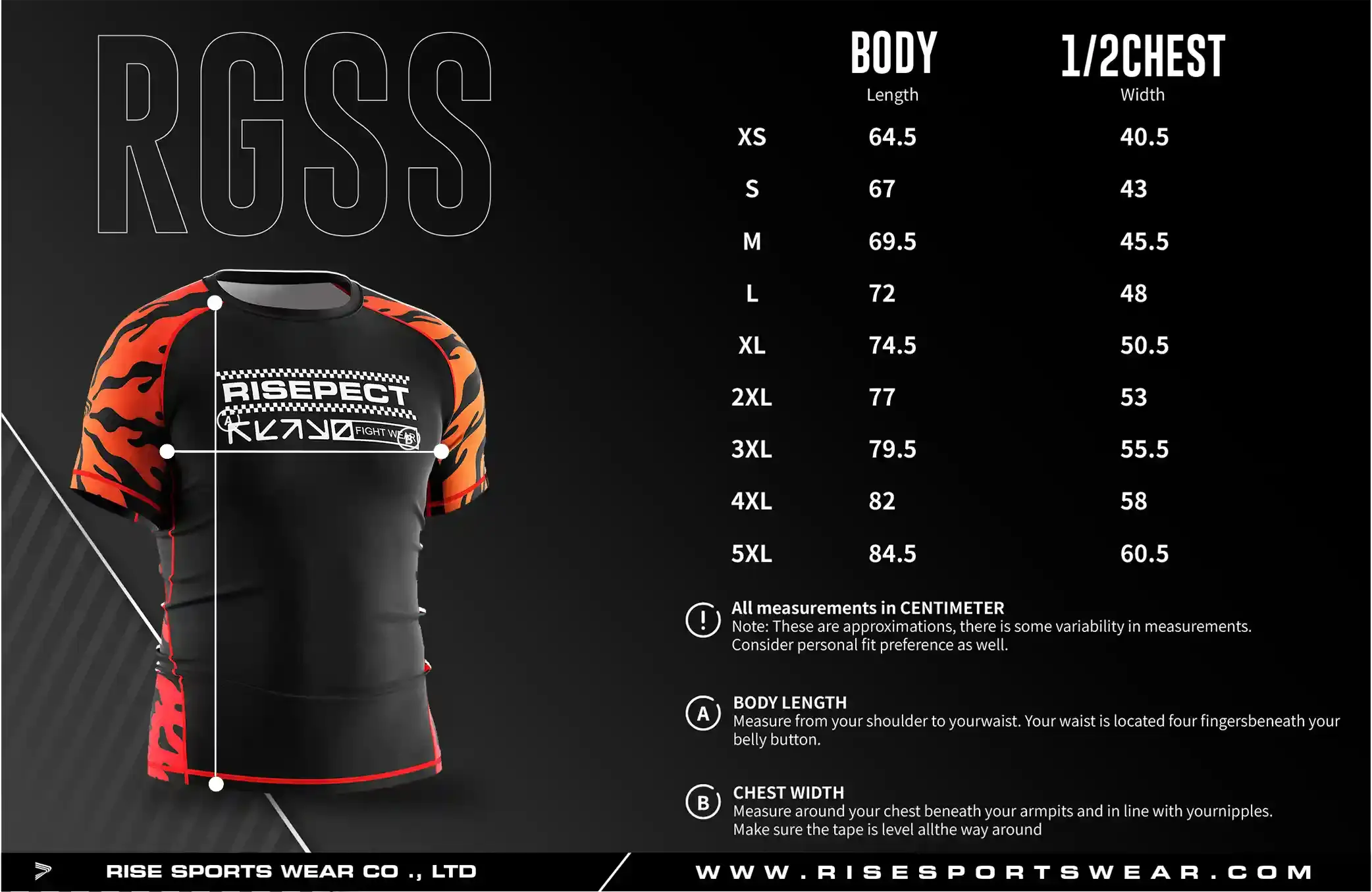 Men Size Chart