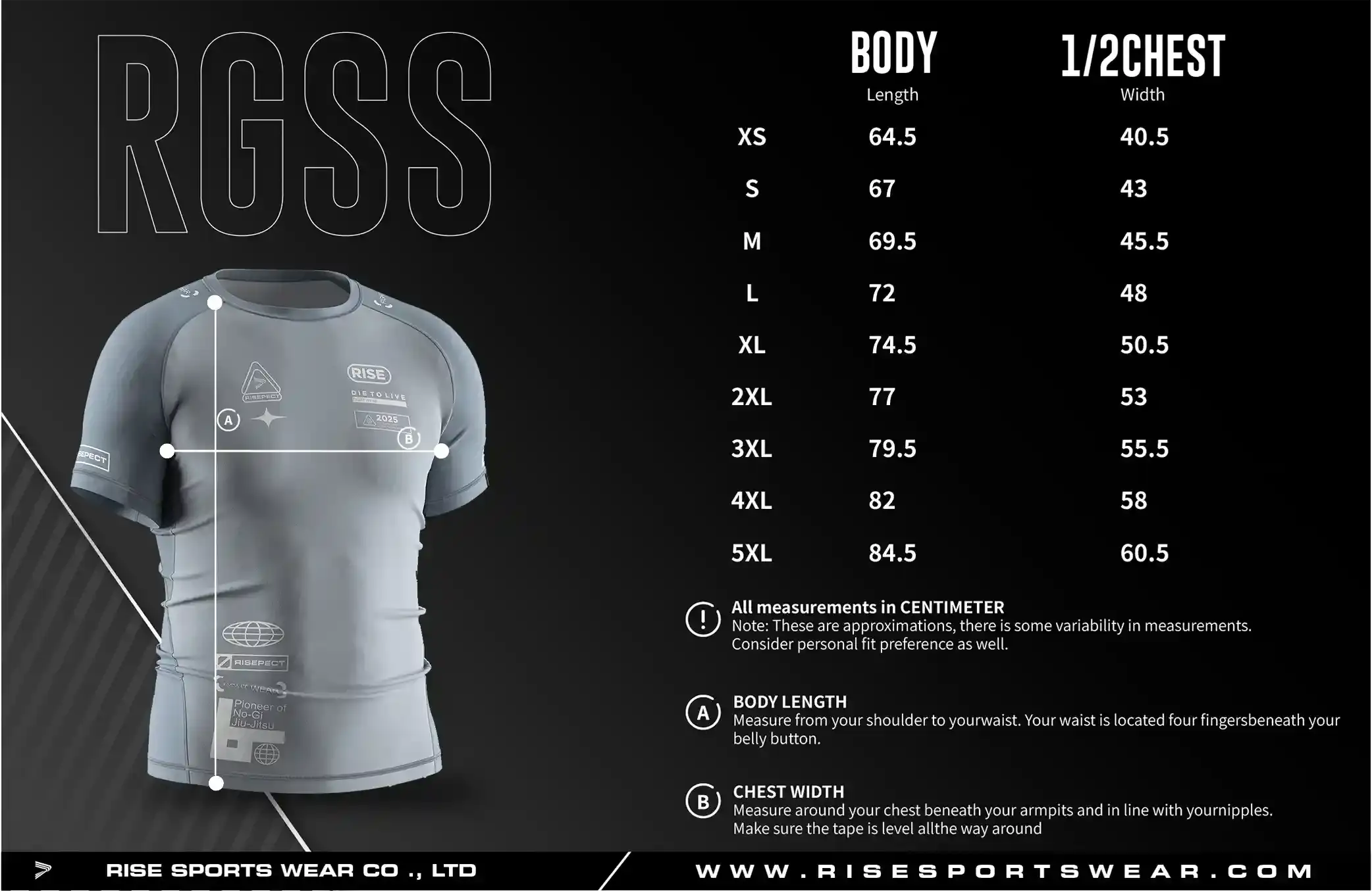 Men Size Chart