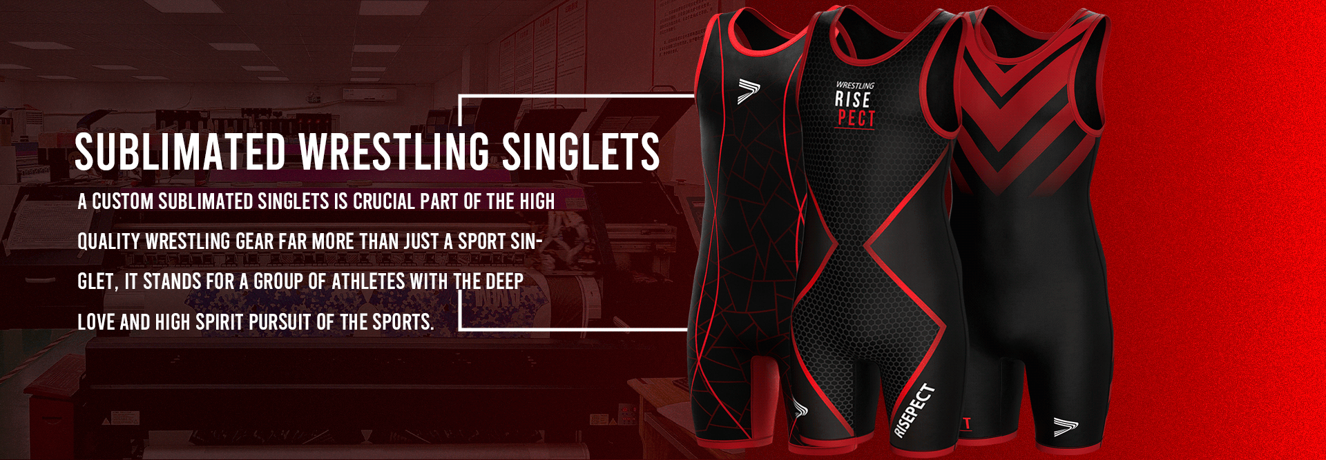 Sublimated Wrestling Singlets