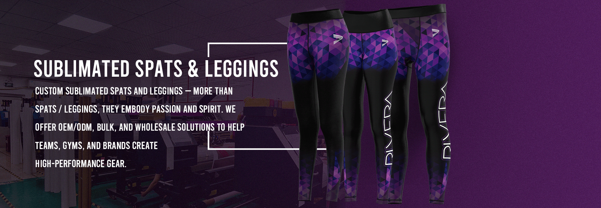 Sublimated Spats and Leggings