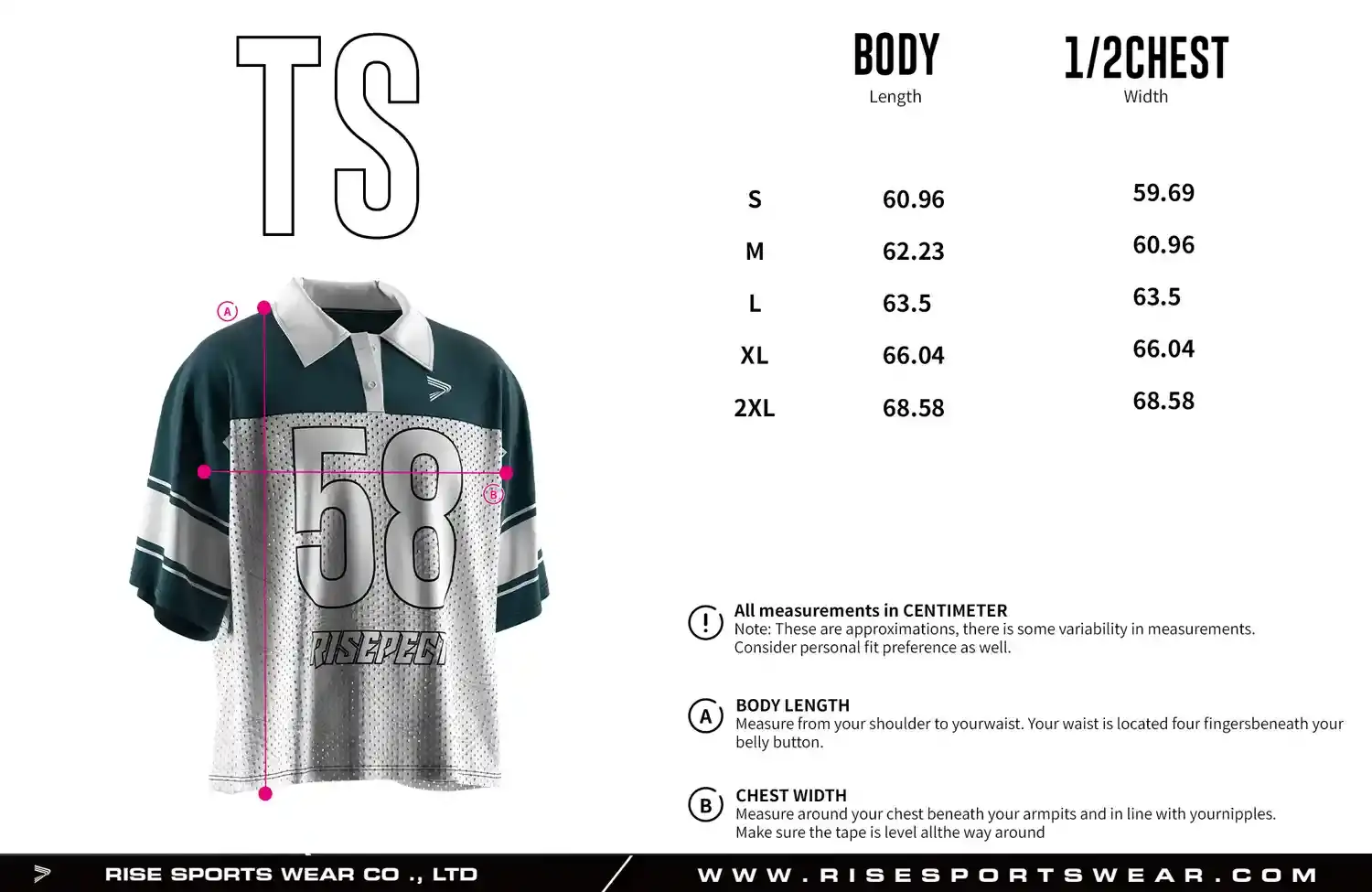 Men's Sizes Chart of Wholesale Street Retro Polo Collar American Football Jersey Short Sleeve