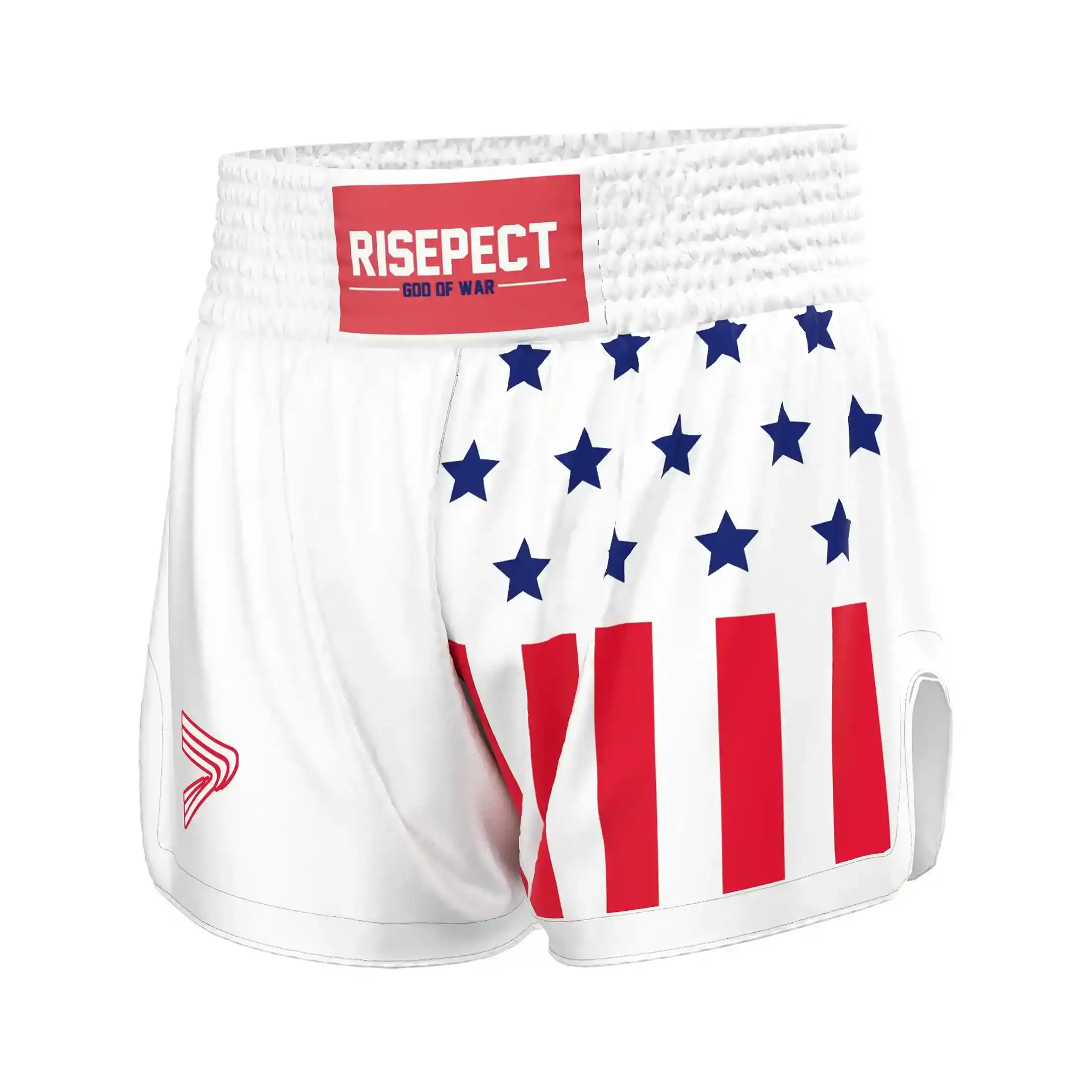 
                AMERICAN TEAM GLOSS SATIN KICK BOXING MUAY THAI SHORTS