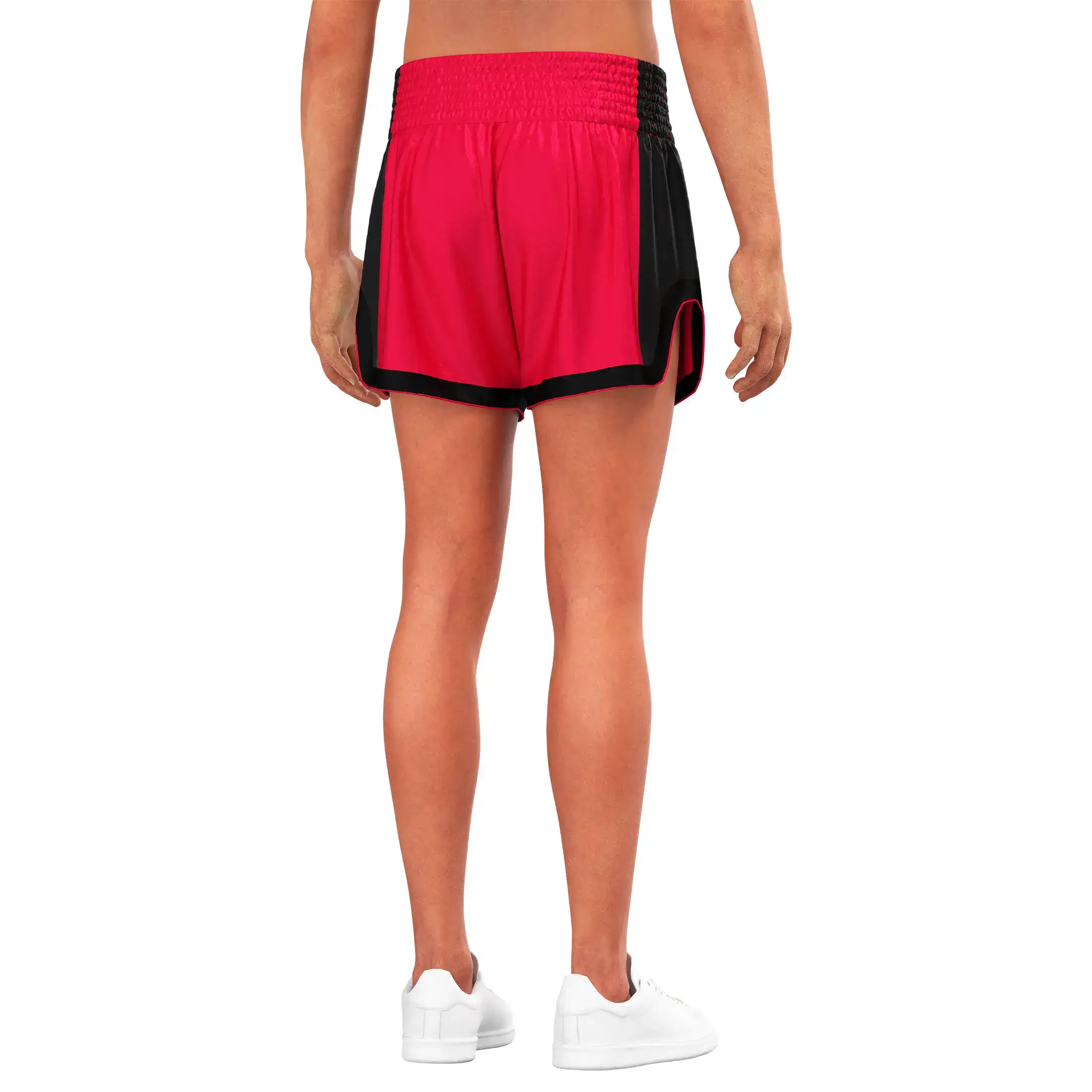 Combo kick red muay thai kickboxing shorts
