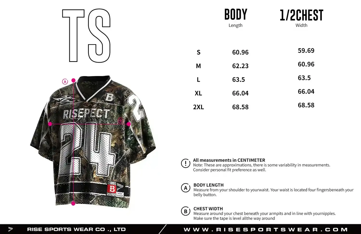 Men's Sizes Chart of Forest Camo Print Number 24 Oversized V-Neck Street Football Jersey