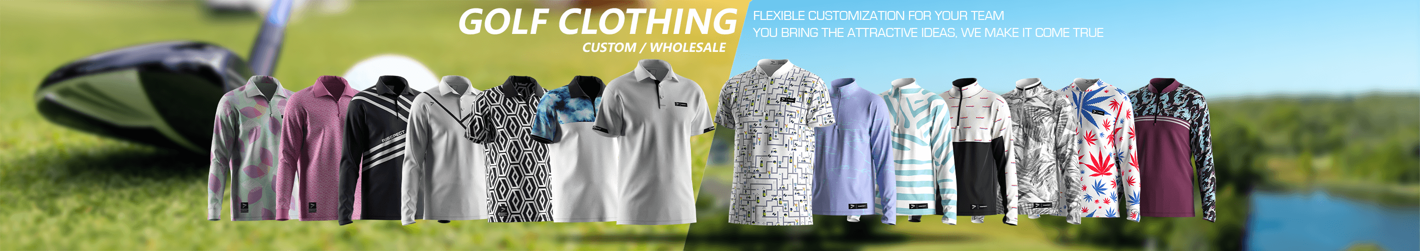 Wholesale Custom Golf Clothing