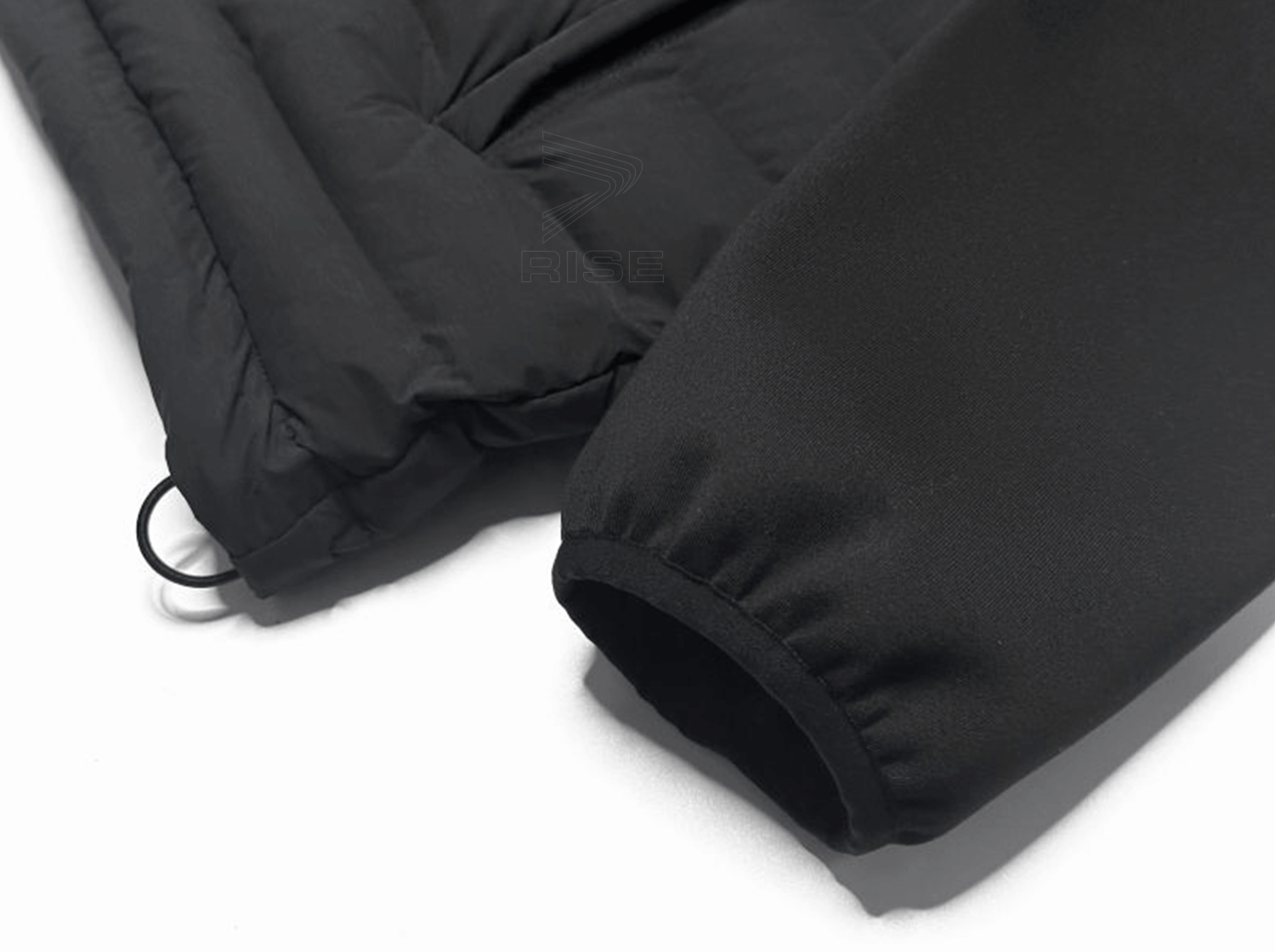 of Obsidian Athletic Windproof Shell Down Jackets With Hood