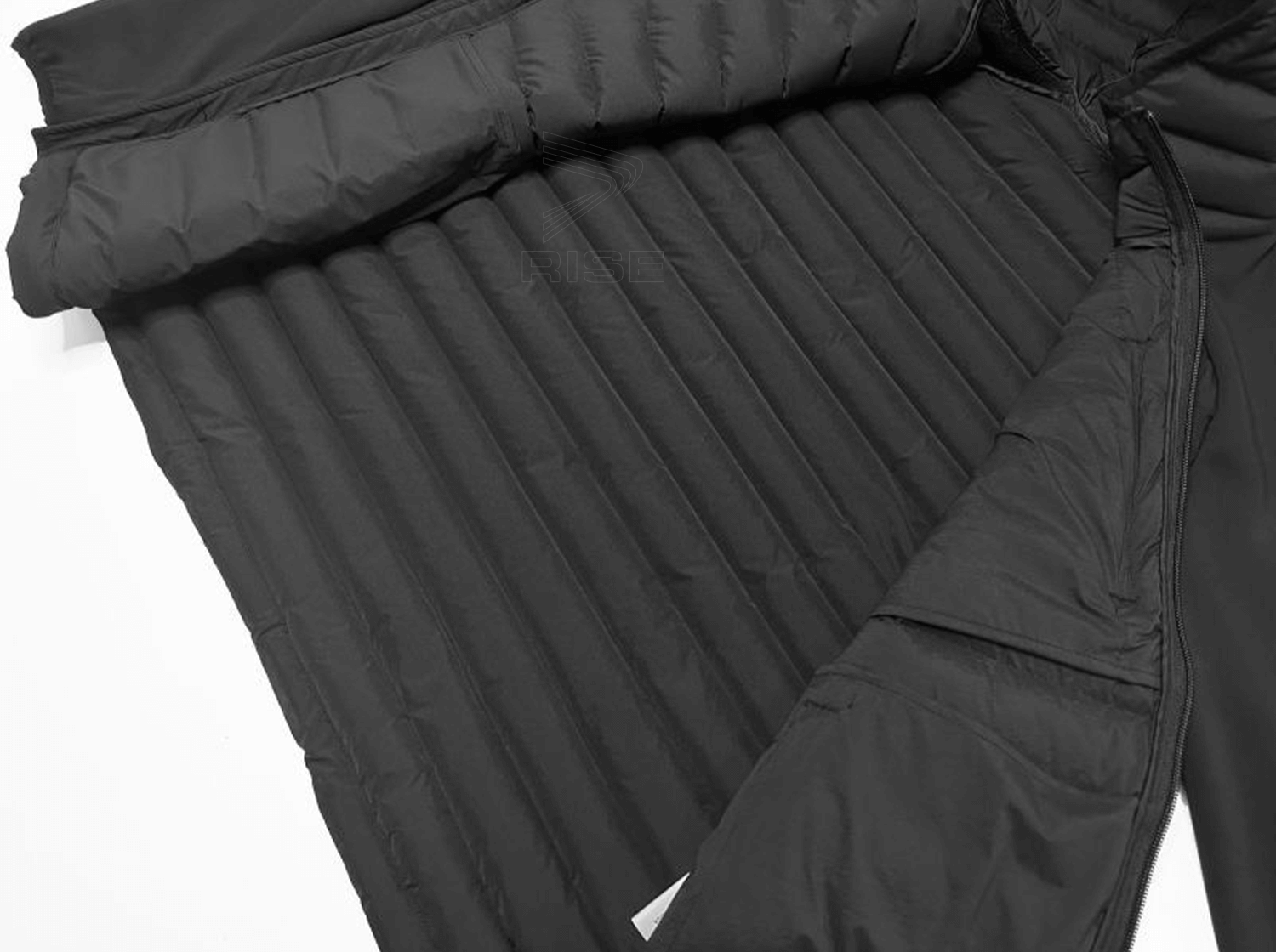 of Obsidian Athletic Windproof Shell Down Jackets With Hood