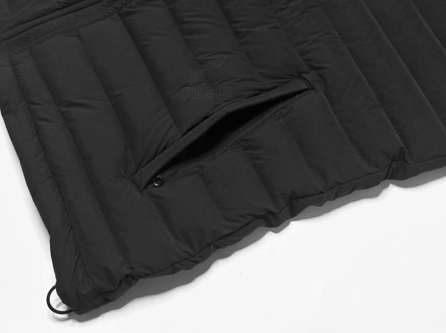 of Obsidian Athletic Windproof Shell Down Jackets With Hood