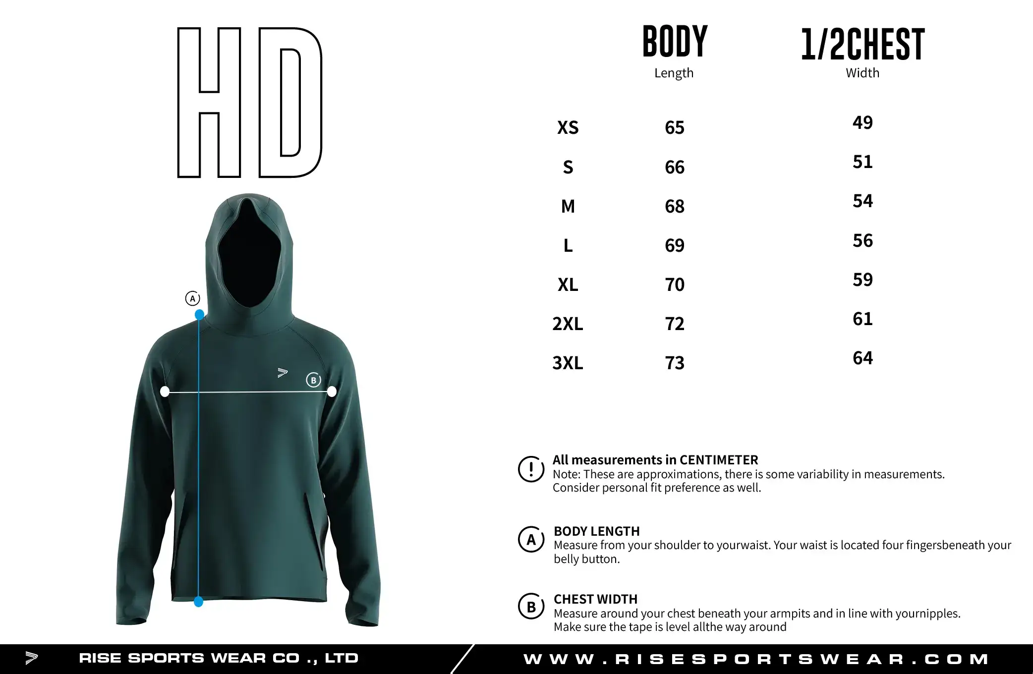 Choose our RISE men training muscle fit hoodie's sizing, or custom your own brand/club/team men training muscle fit hoodie's sizing.
