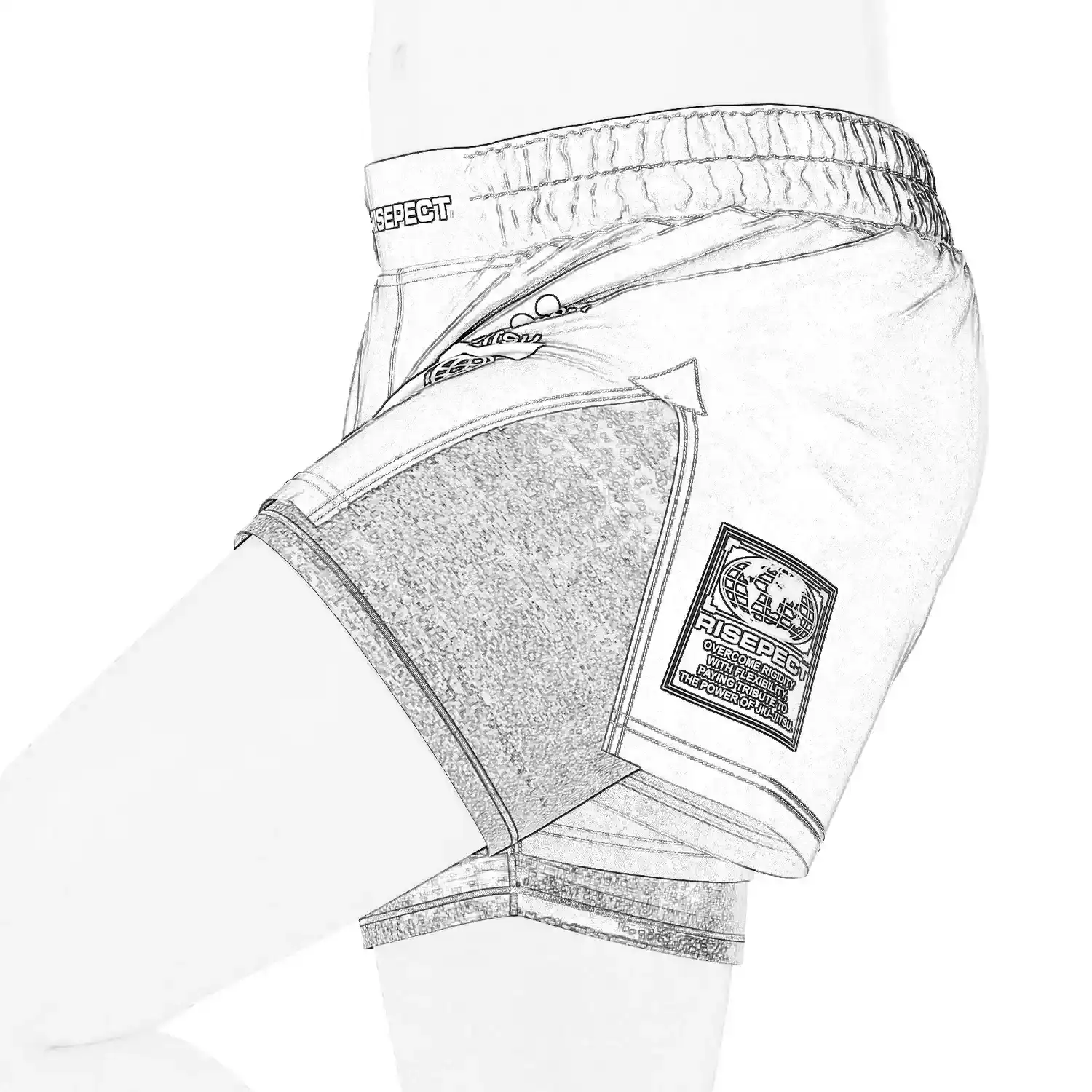 High Slit 2in1 Hybrid Shorts Custom & Wholesale