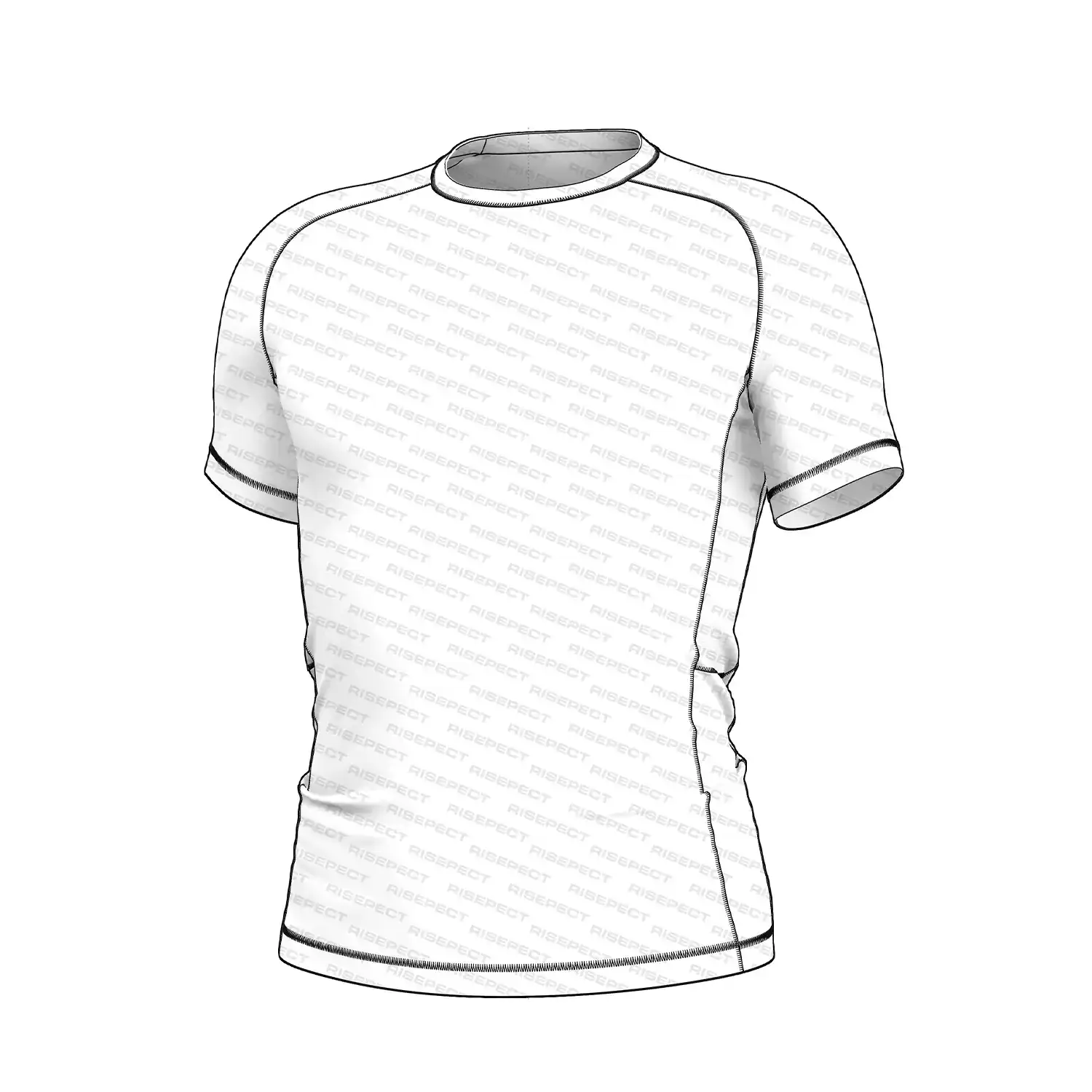 Wholesale Custom Rash Guard Side Half Cut