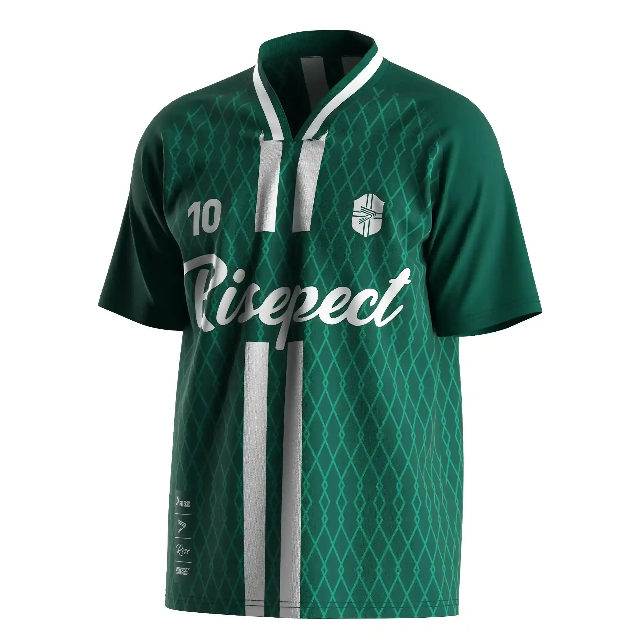 
                Diamond Fade Soccer Jersey Custom Raglan Sleeves Ribbed Collar Fit