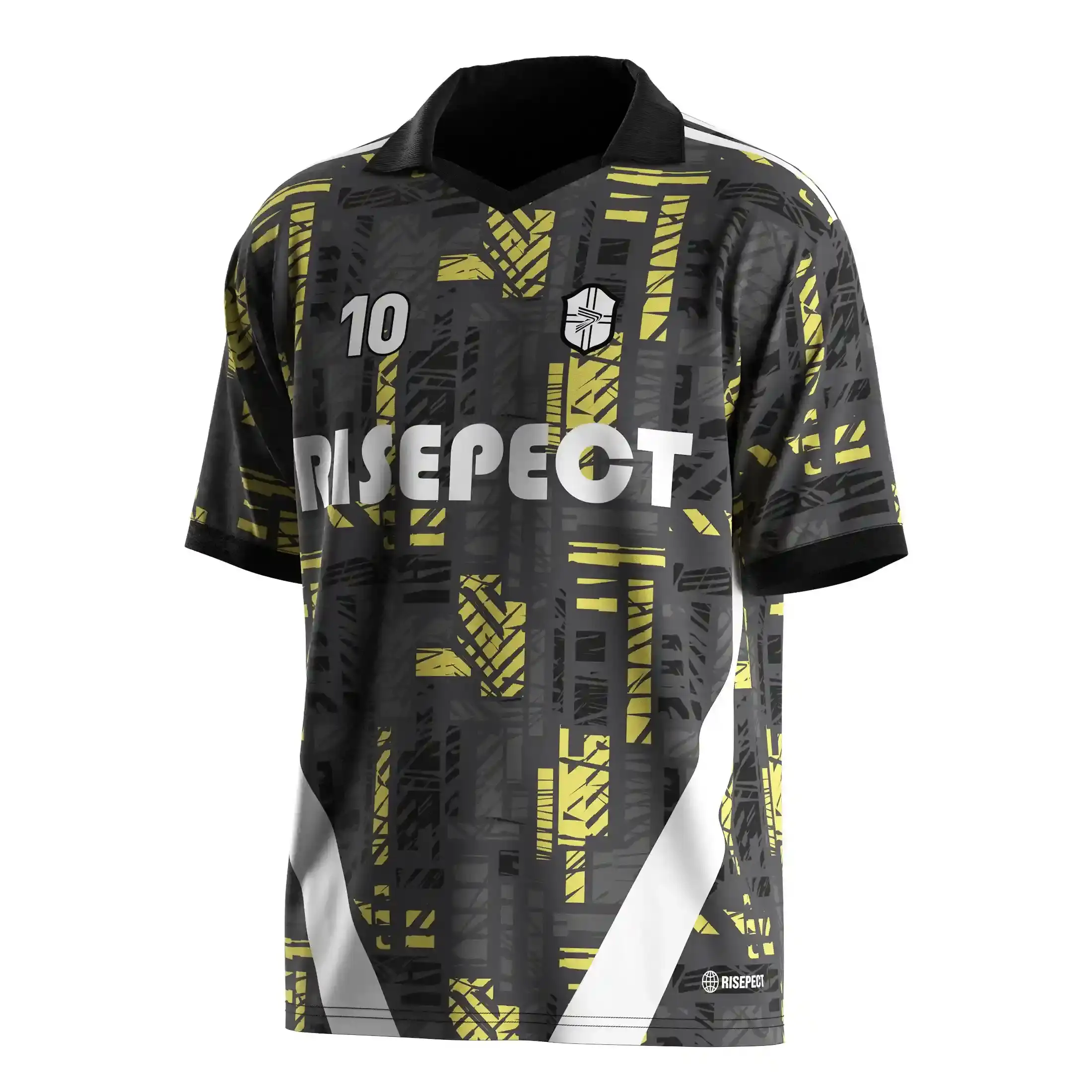 
                Fold-down Collar Soccer Jersey V-cut Comfort Shirts OEM Bulk Orders