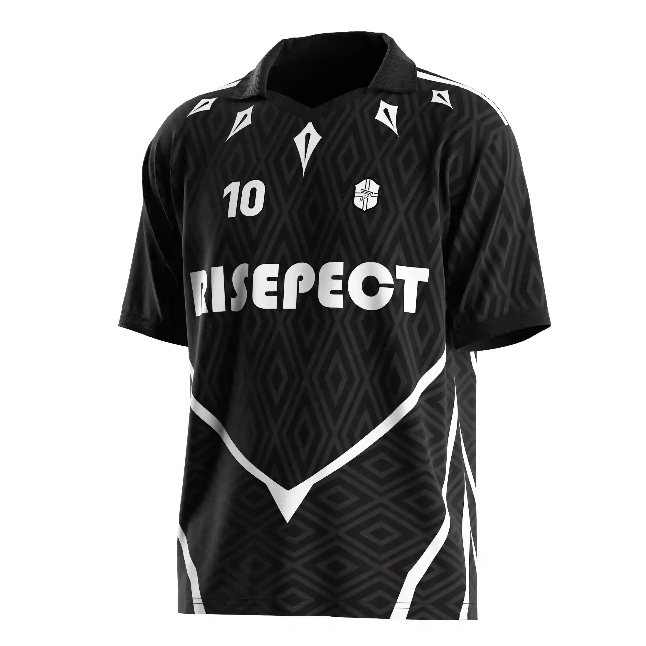 
                Retro Football Jersey V-cut Neckline T shirt Bulk Team Customization