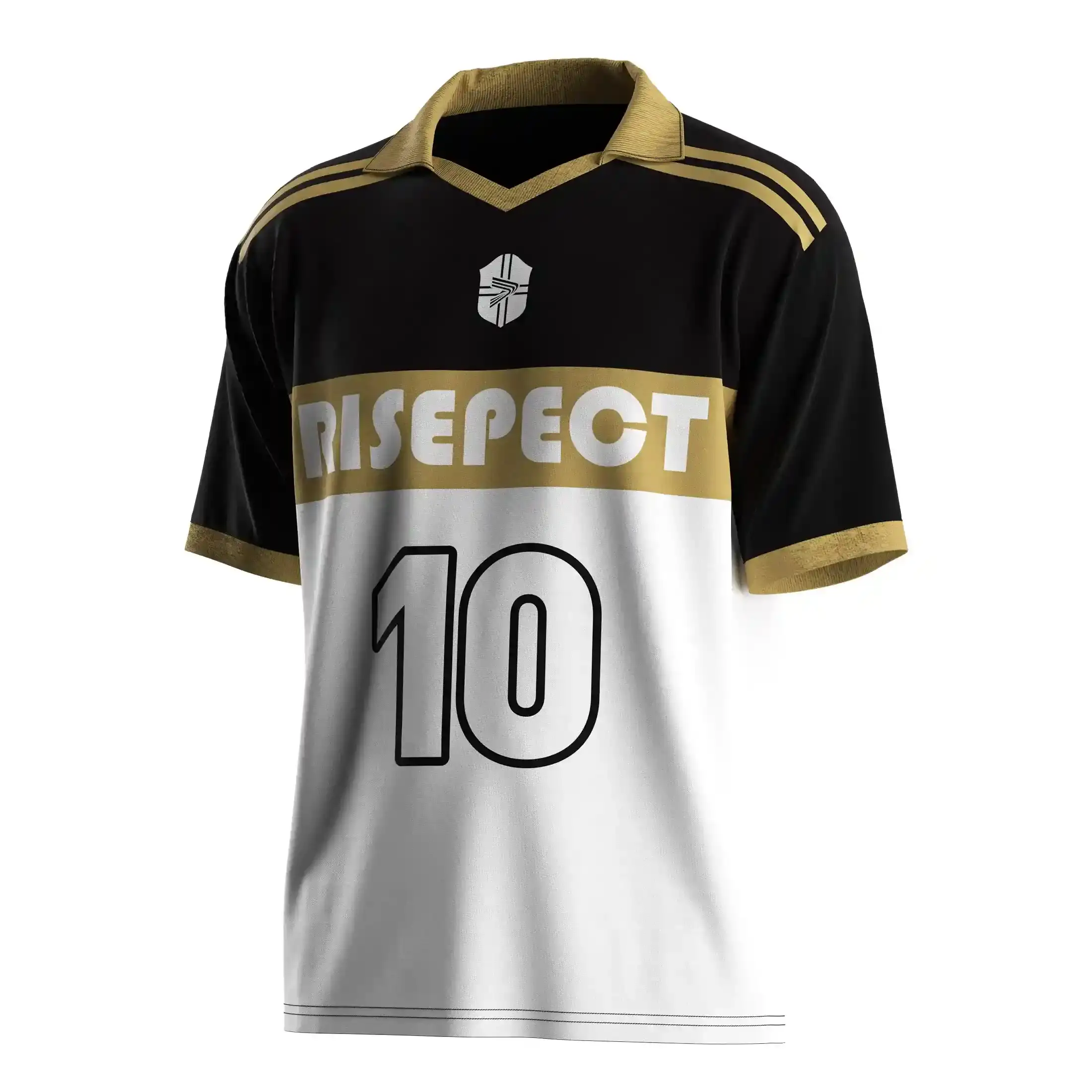 
                Fold Collar Soccer Jersey V-cut Fit Shirt Custom Bulk Team Orders