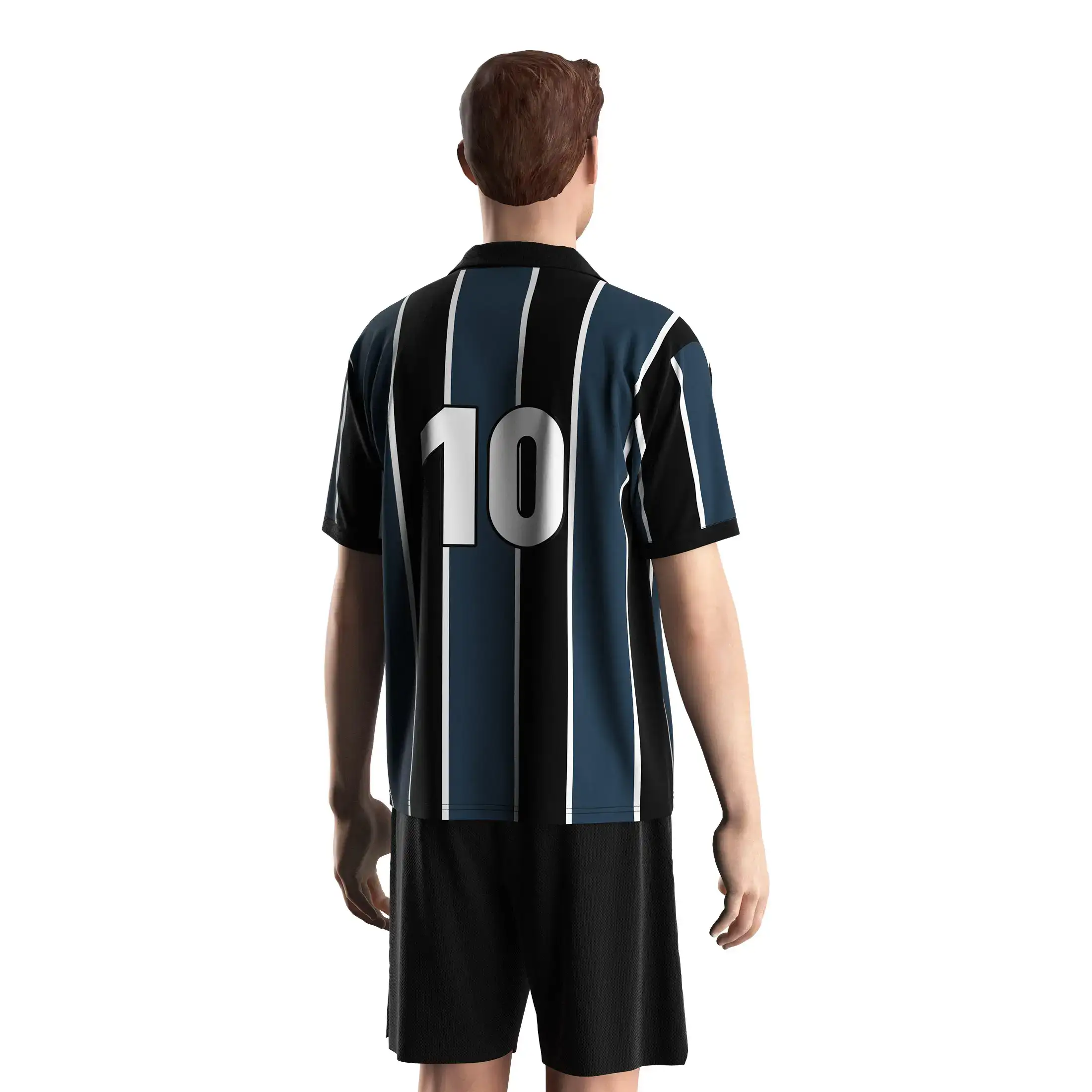 
                Sublimated Soccer Shirt Retro Collar Jersey Private Label Available