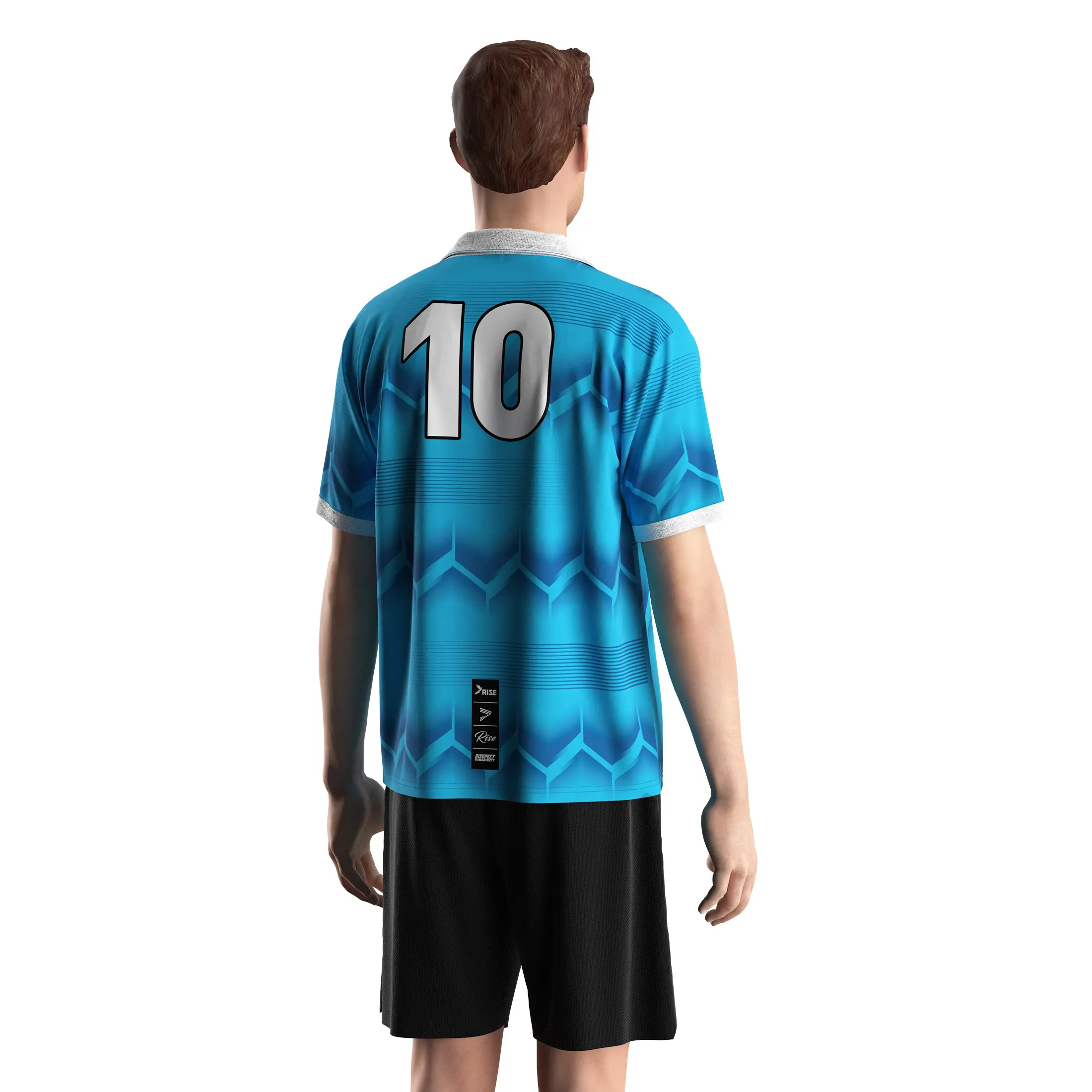 
                Custom Soccer Jersey Retro Collar Shirts B2B Sublimation Specialist