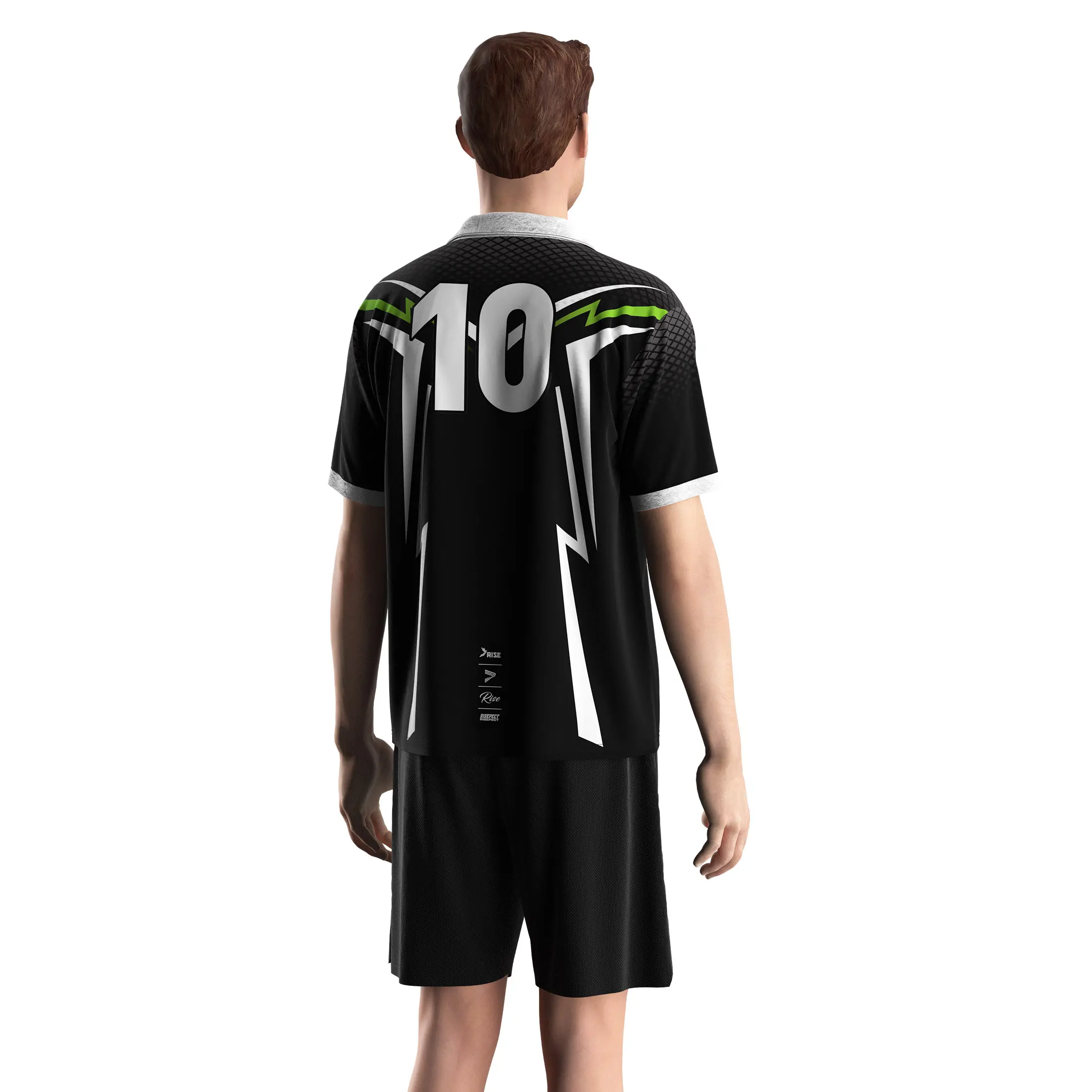 
                Vintage Football Shirt Fold Collar V-cut Jersey Bulk Custom Supply