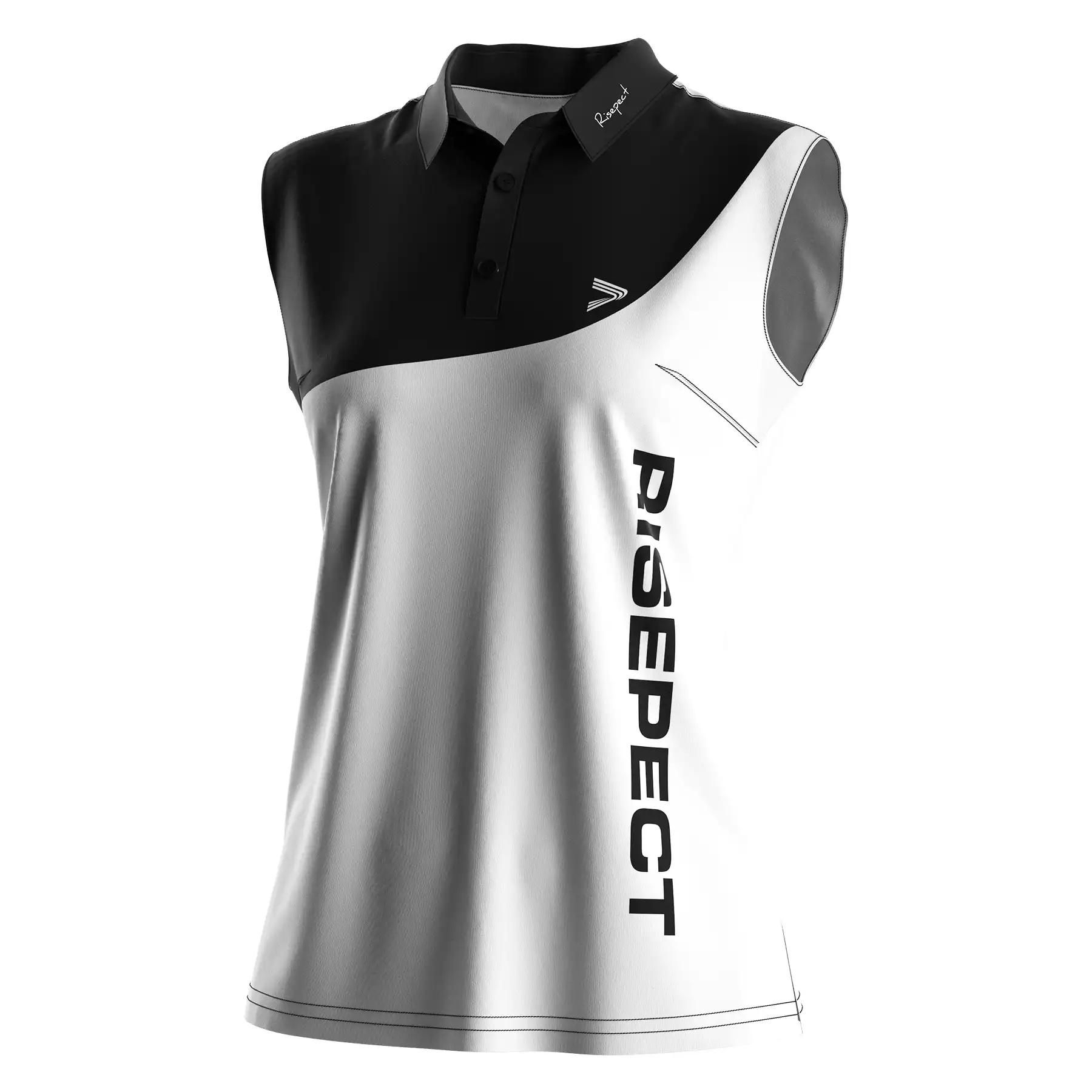 
                Custom Golf Shirts Sleeveless Polo for Women's Tournaments