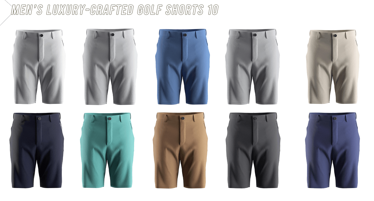 10 luxury-crafted men's golf shorts collection