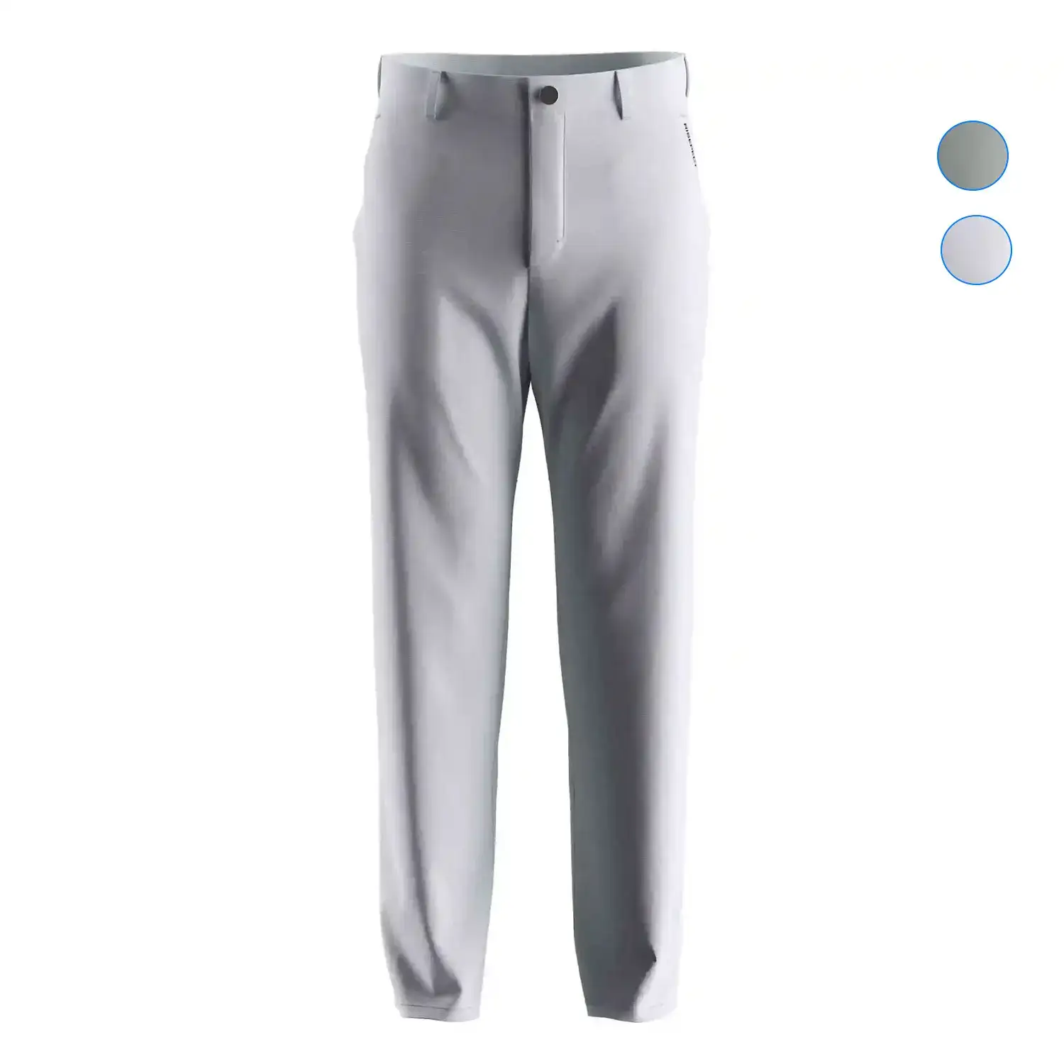 
                Ash Gray Golf Pants for Men Straight Fit with 5 Pockets OEM