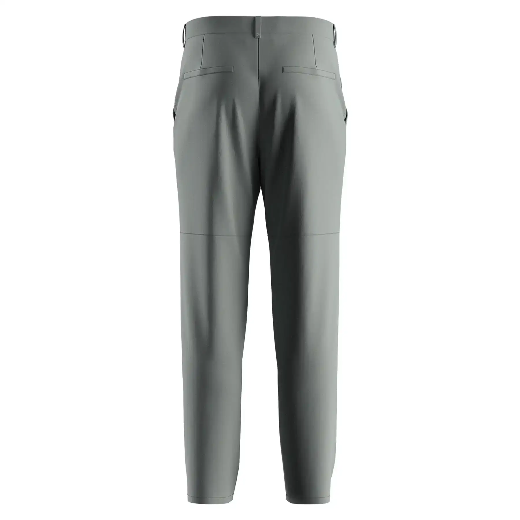 The Back View of Ash Gray Golf Pants for Men 2.0 - Style 2