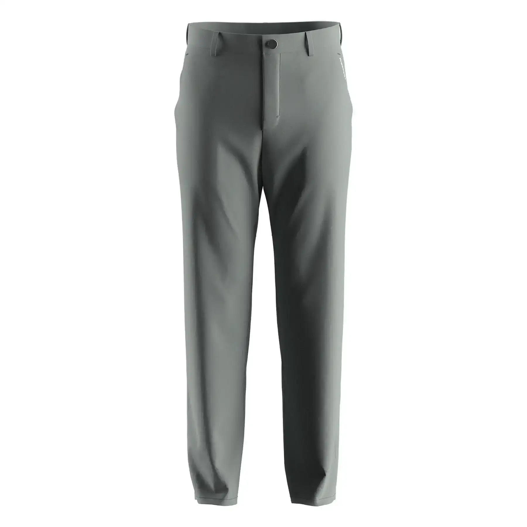 
                Ash Gray Golf Pants for Men Straight Fit with 5 Pockets OEM