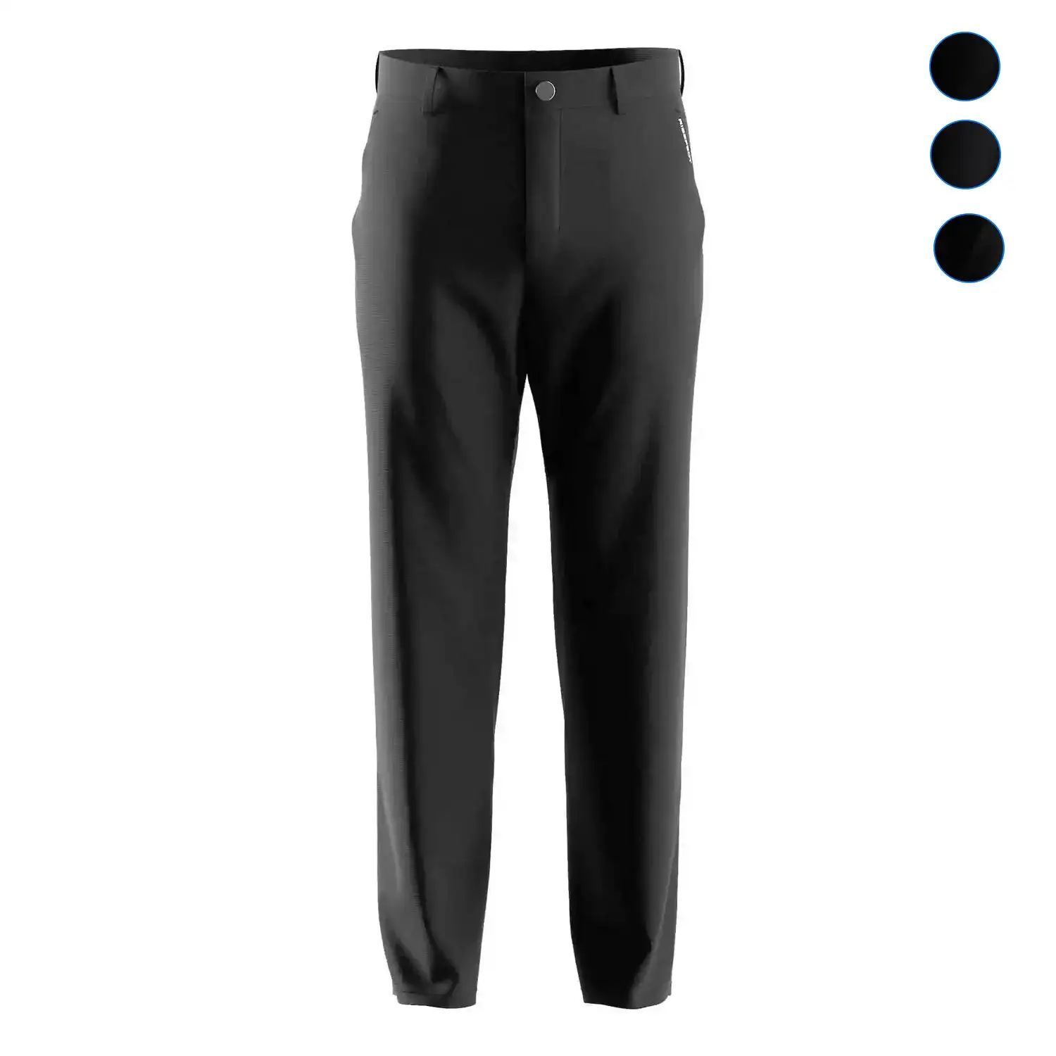 
                Jet Black Golf Pants for Men Straight Fit Style OEM Custom