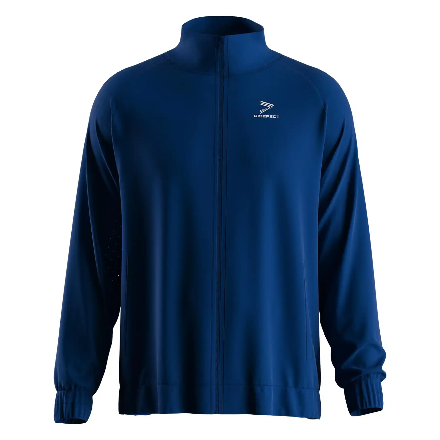 
                Royal Blue Zip Jacket No Hood Athletic Mens Zip Up Jacket Supplier ODM