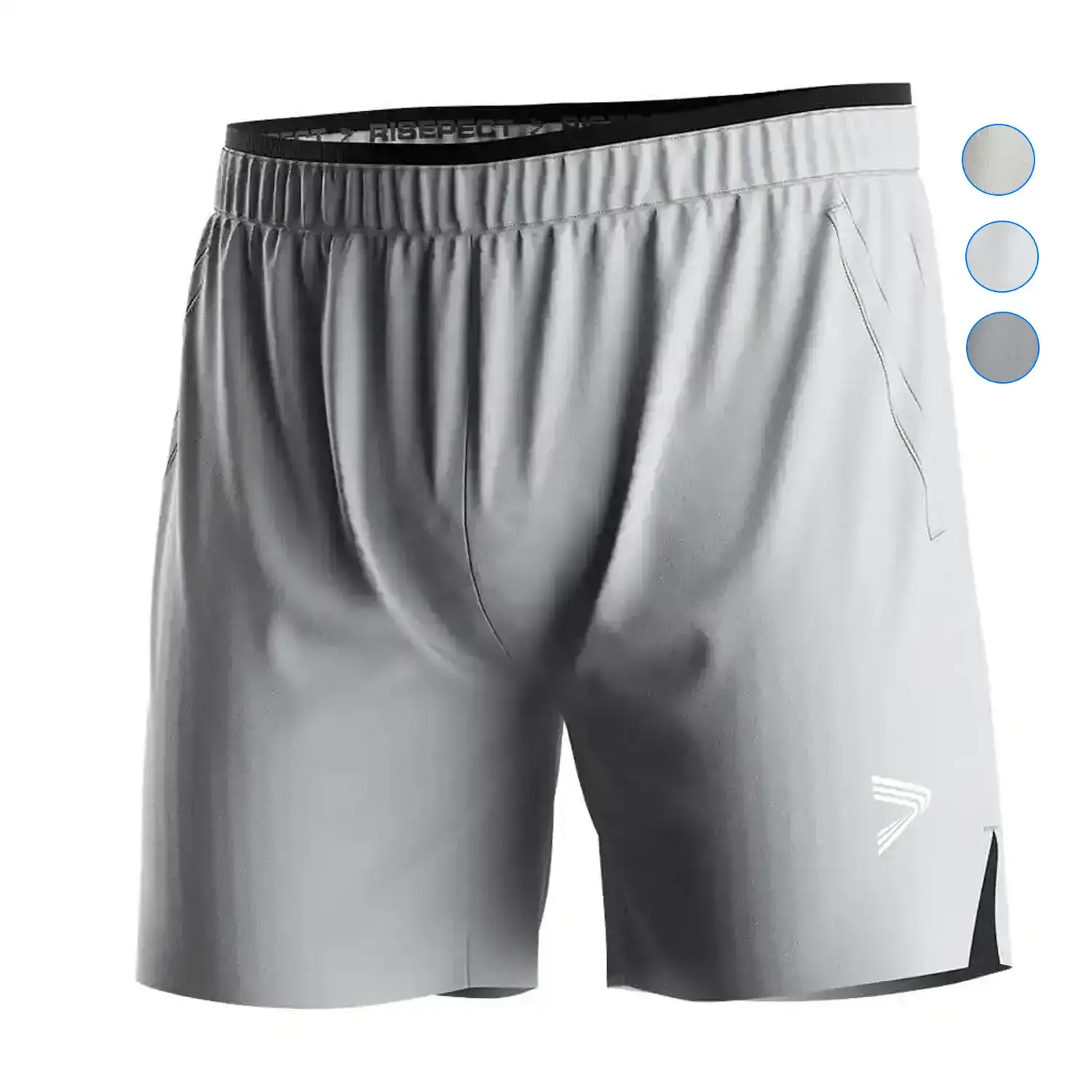 
                Silver Gray Training Shorts 2.0 Wholesale BJJ Shorts ODM Supplier